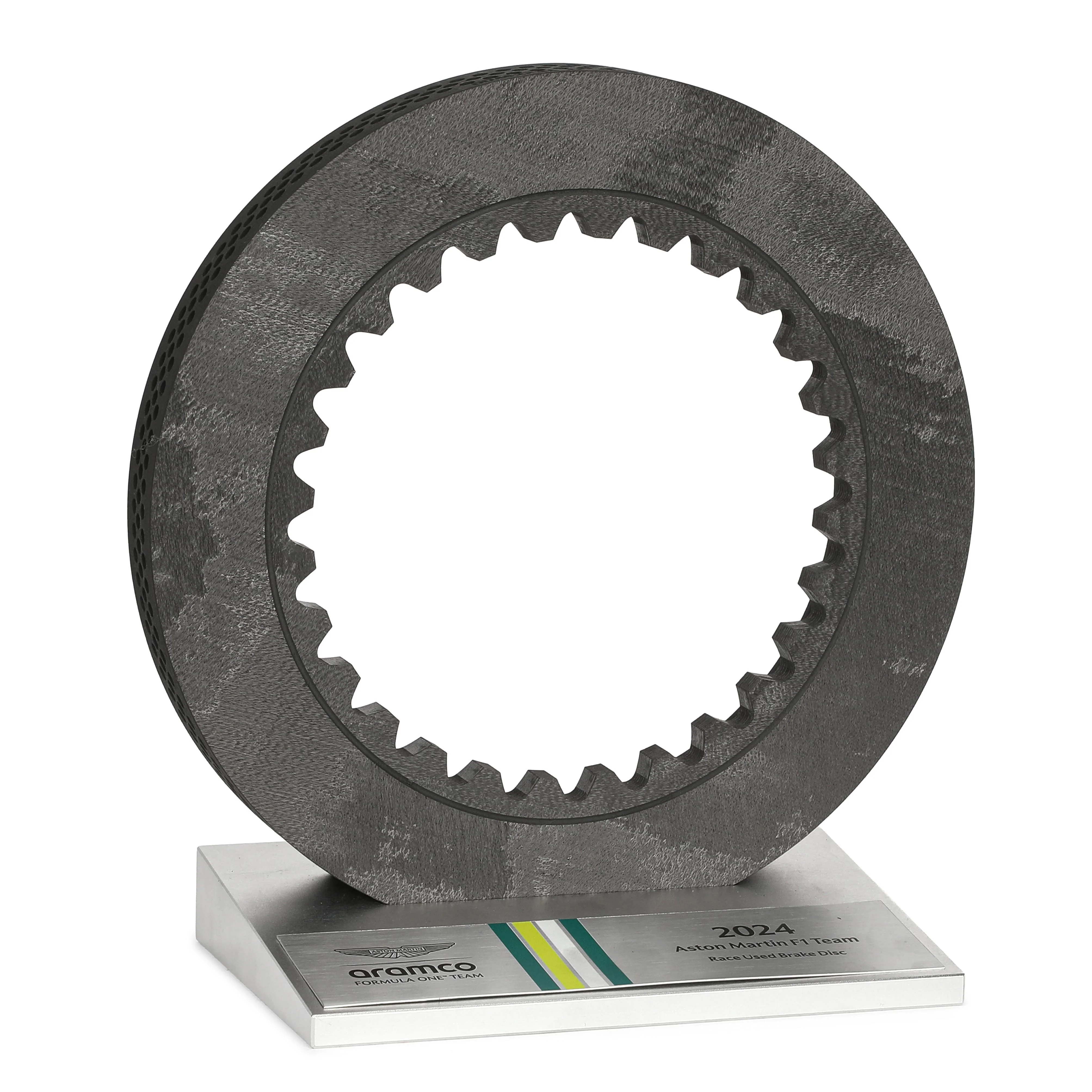 Aston Martin Aramco F1® Team Brake Disc on Display