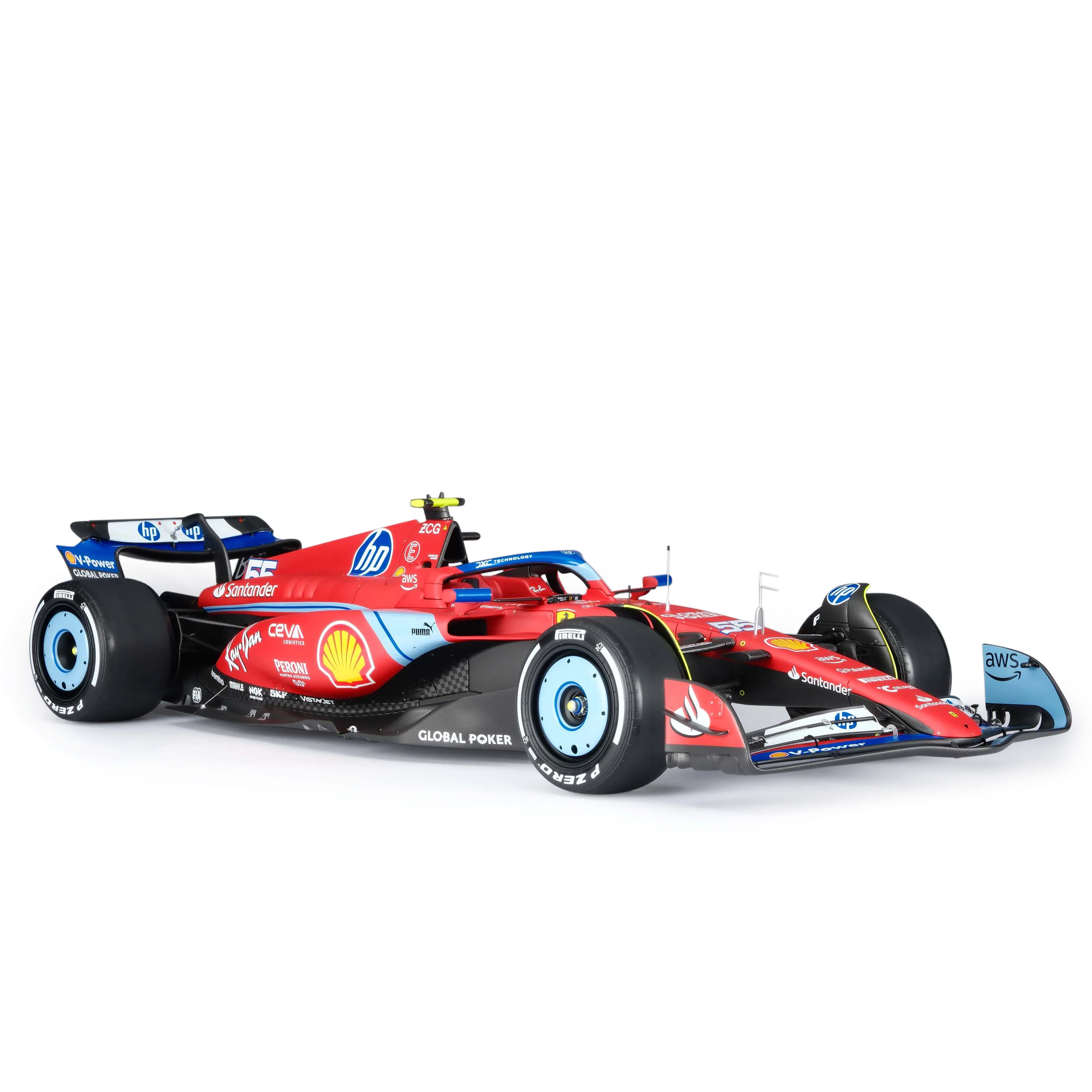 Carlos Sainz 2024 Ferrari SF-24 1:8 Scale Model - Miami GP