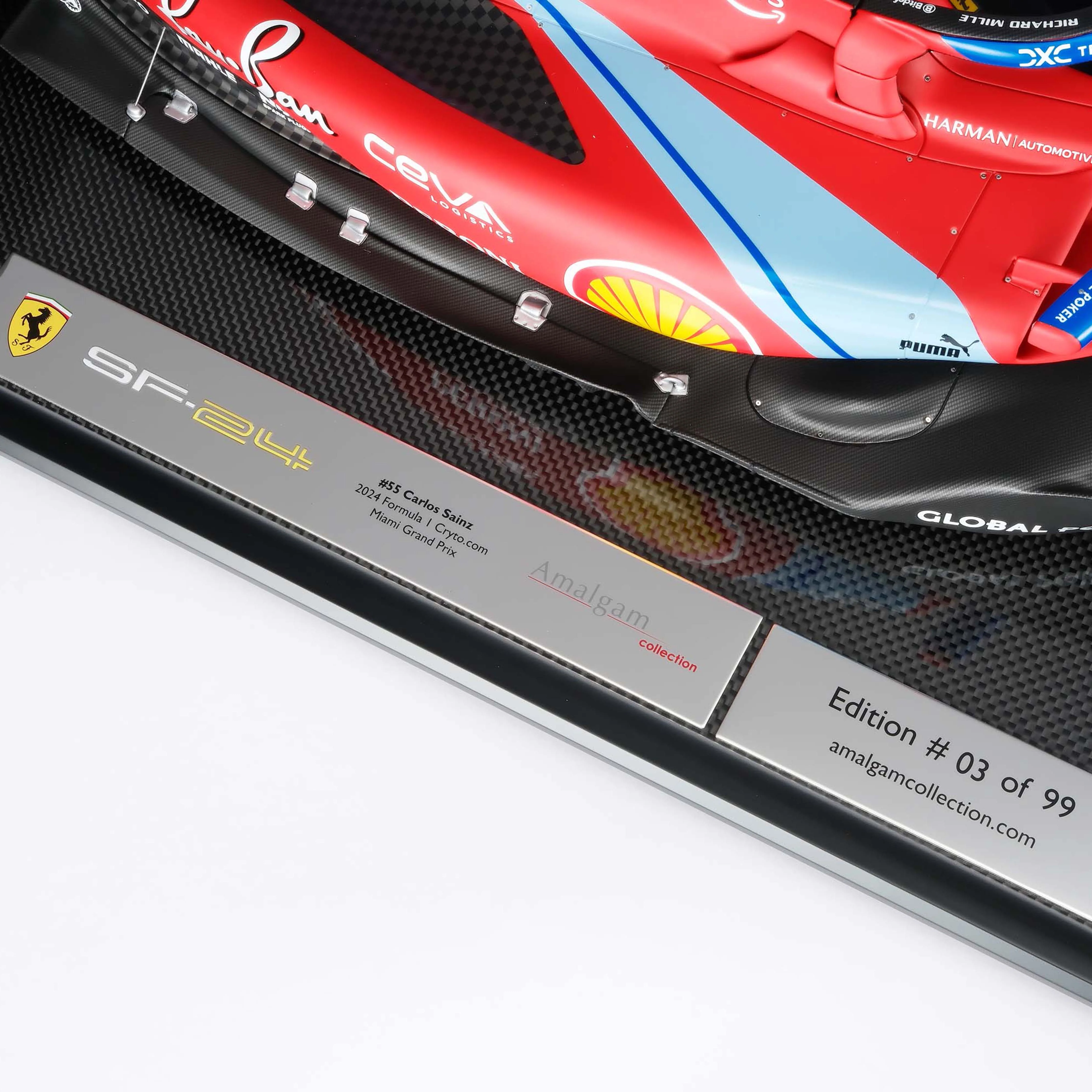 Carlos Sainz 2024 Ferrari SF-24 1:8 Scale Model - Miami GP - Image 12