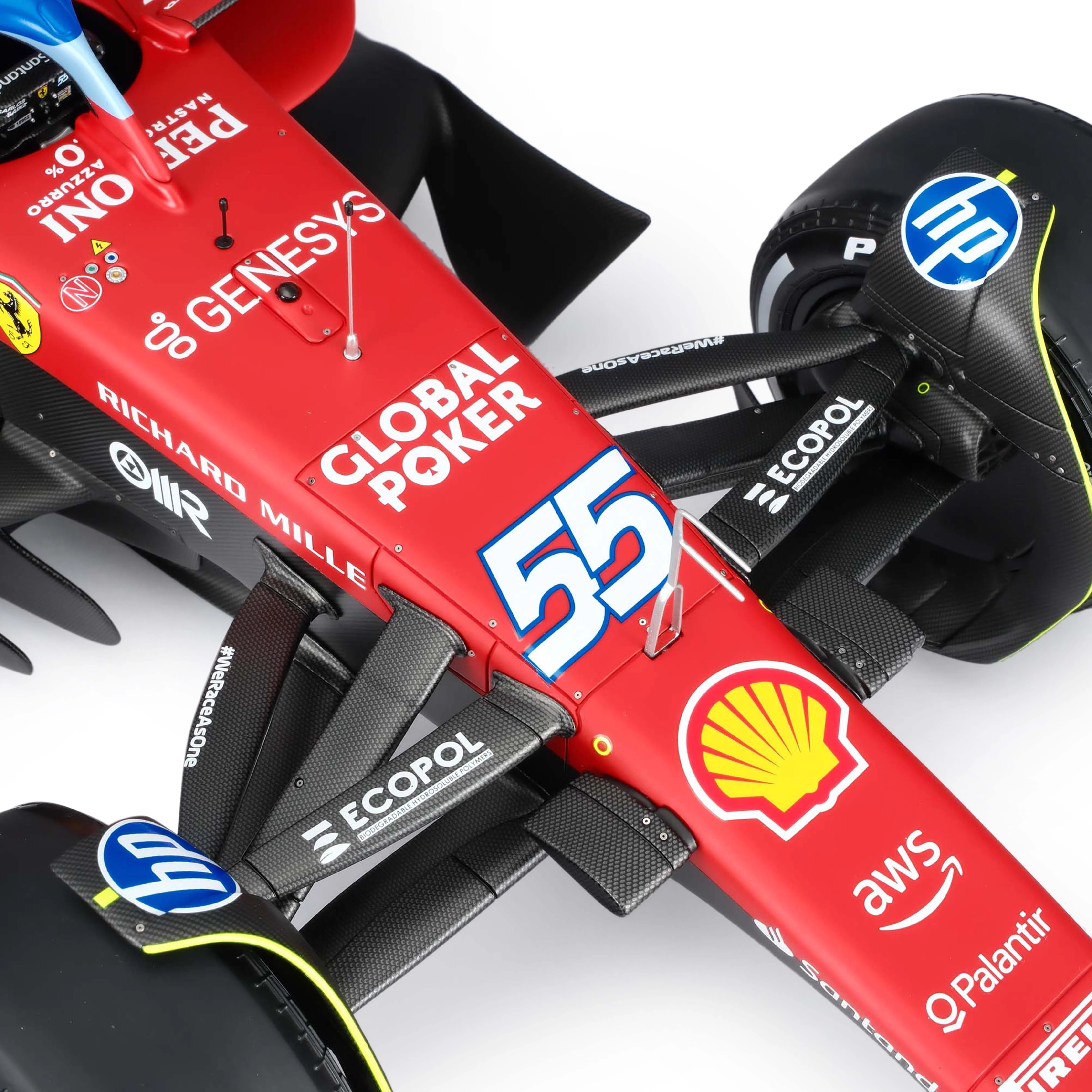 Carlos Sainz 2024 Ferrari SF-24 1:8 Scale Model - Miami GP - Image 4