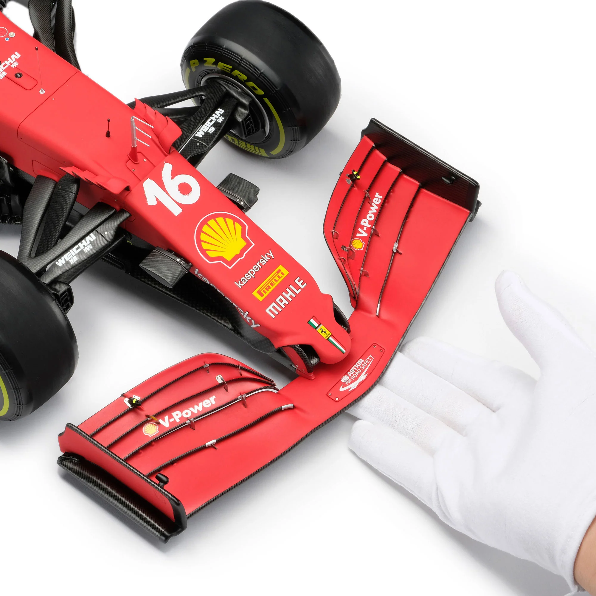 Charles Leclerc 2021 Ferrari SF21 1:8 Scale Model - Image 6