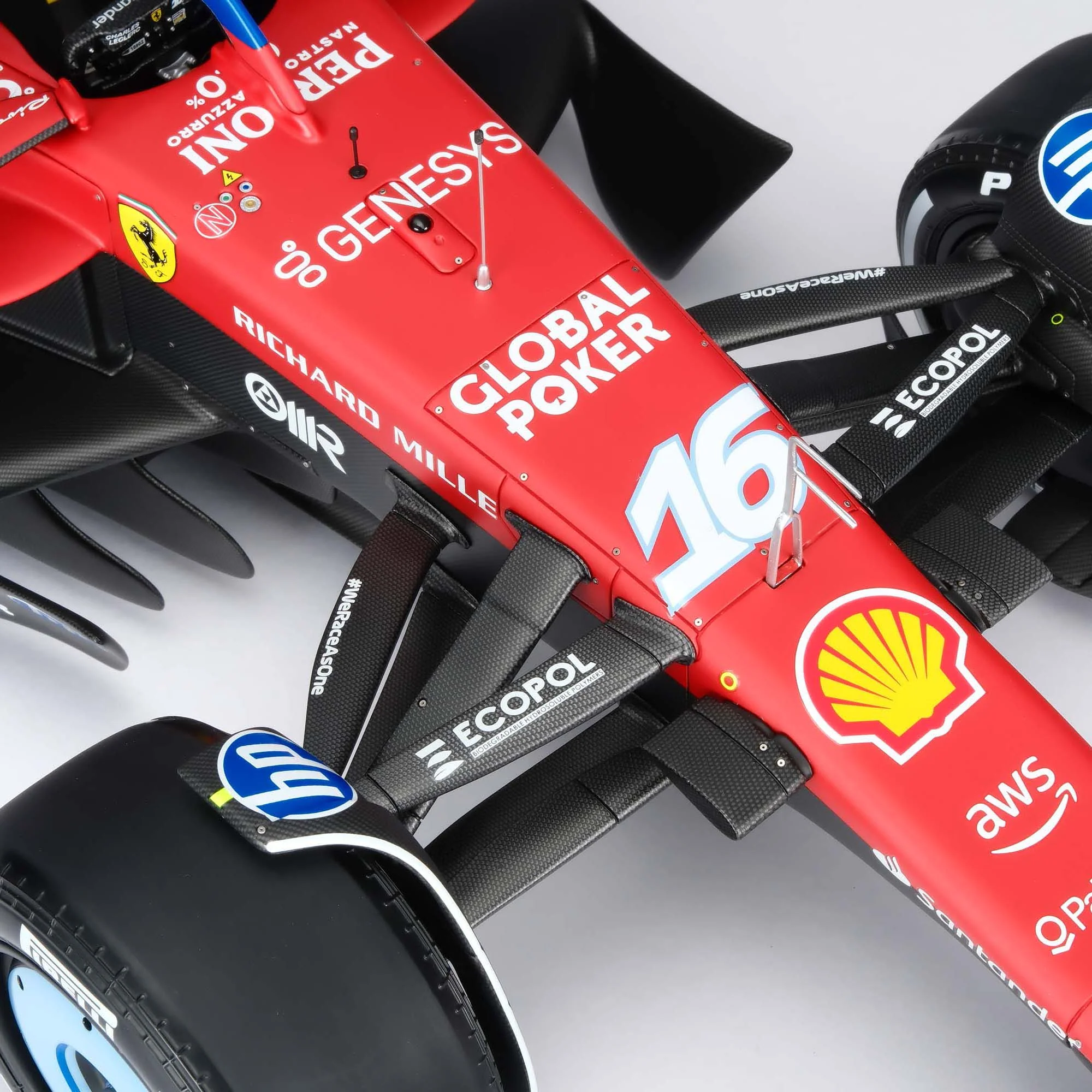 Charles Leclerc 2024 Ferrari SF-24 1:8 Scale Model- Miami GP - Image 5