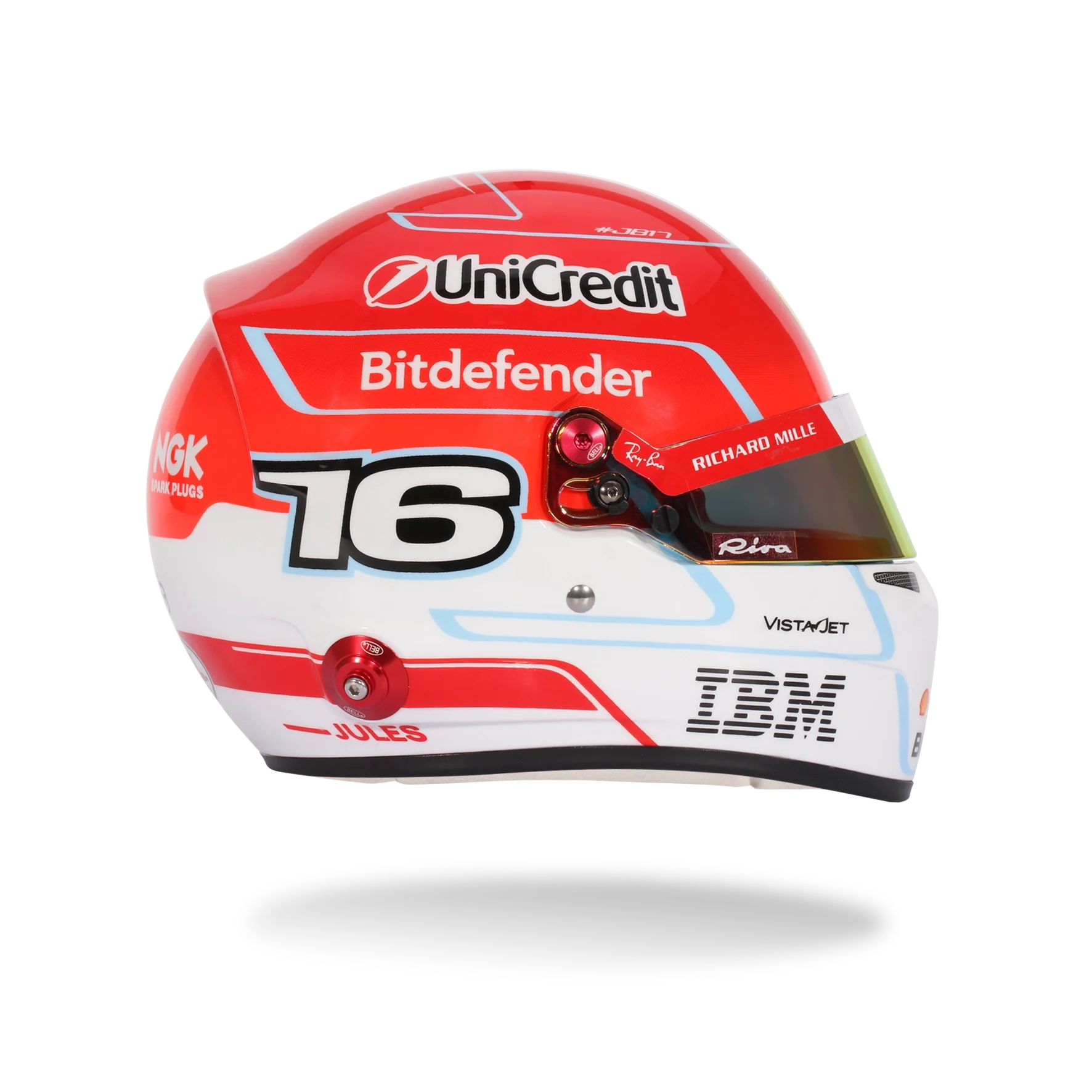 Charles Leclerc 2026 Season Ferrari 1:2 Scale Helmet - Image 7