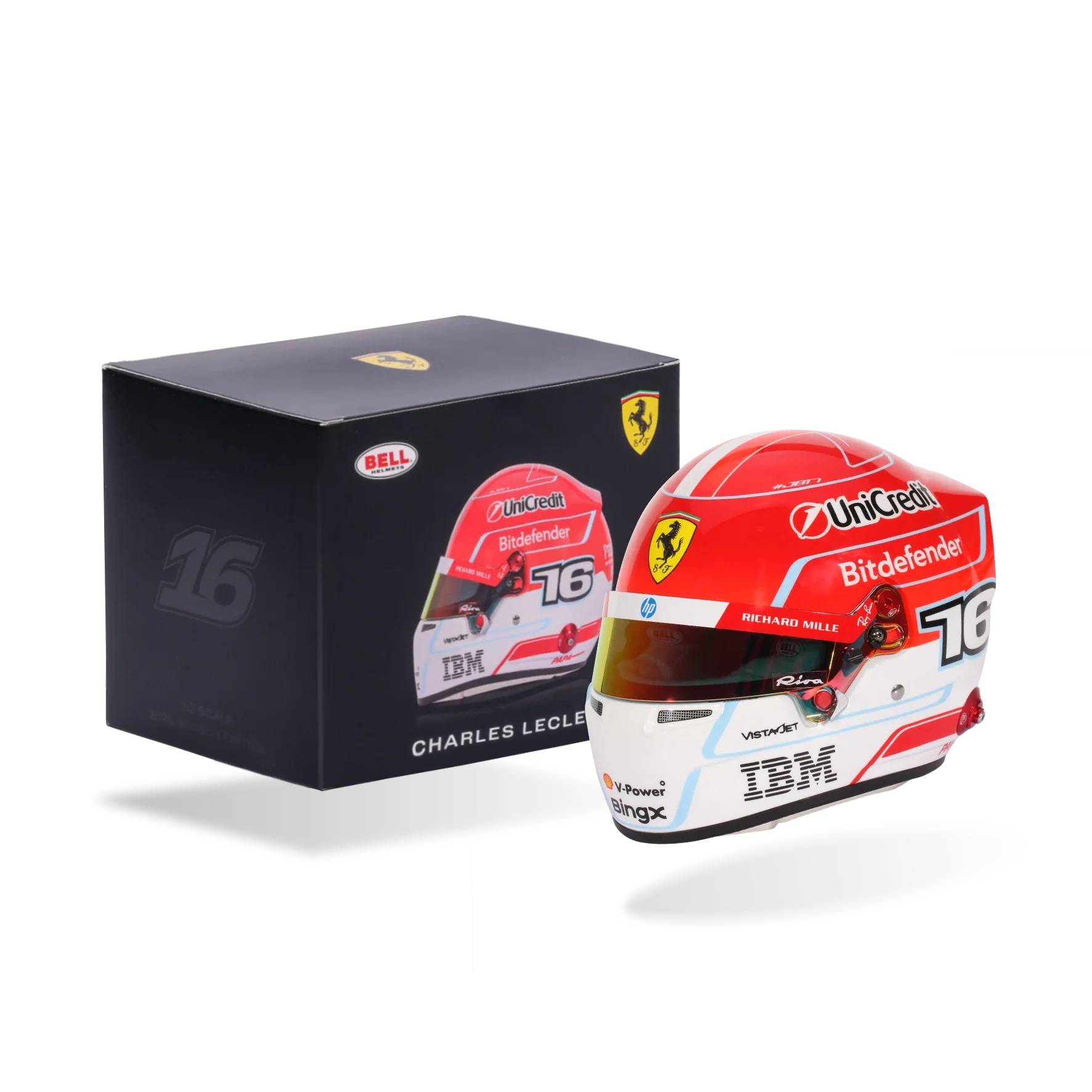 Charles Leclerc 2026 Season Ferrari 1:2 Scale Helmet - Image 9