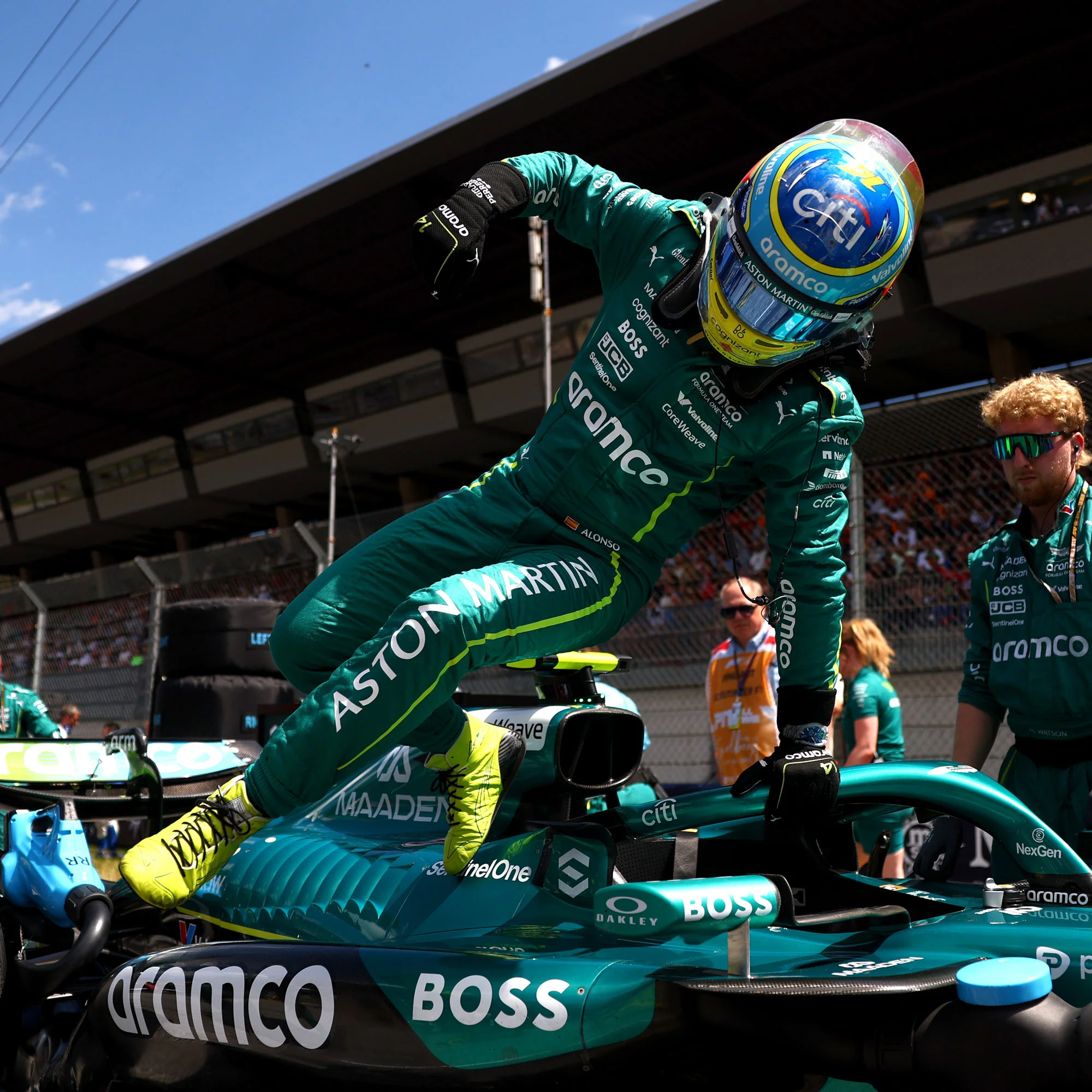 Fernando Alonso Aston Martin Aramco F1 ® Team 2025 Grand Prix Used Race Suit - Austrian GP - Image 10