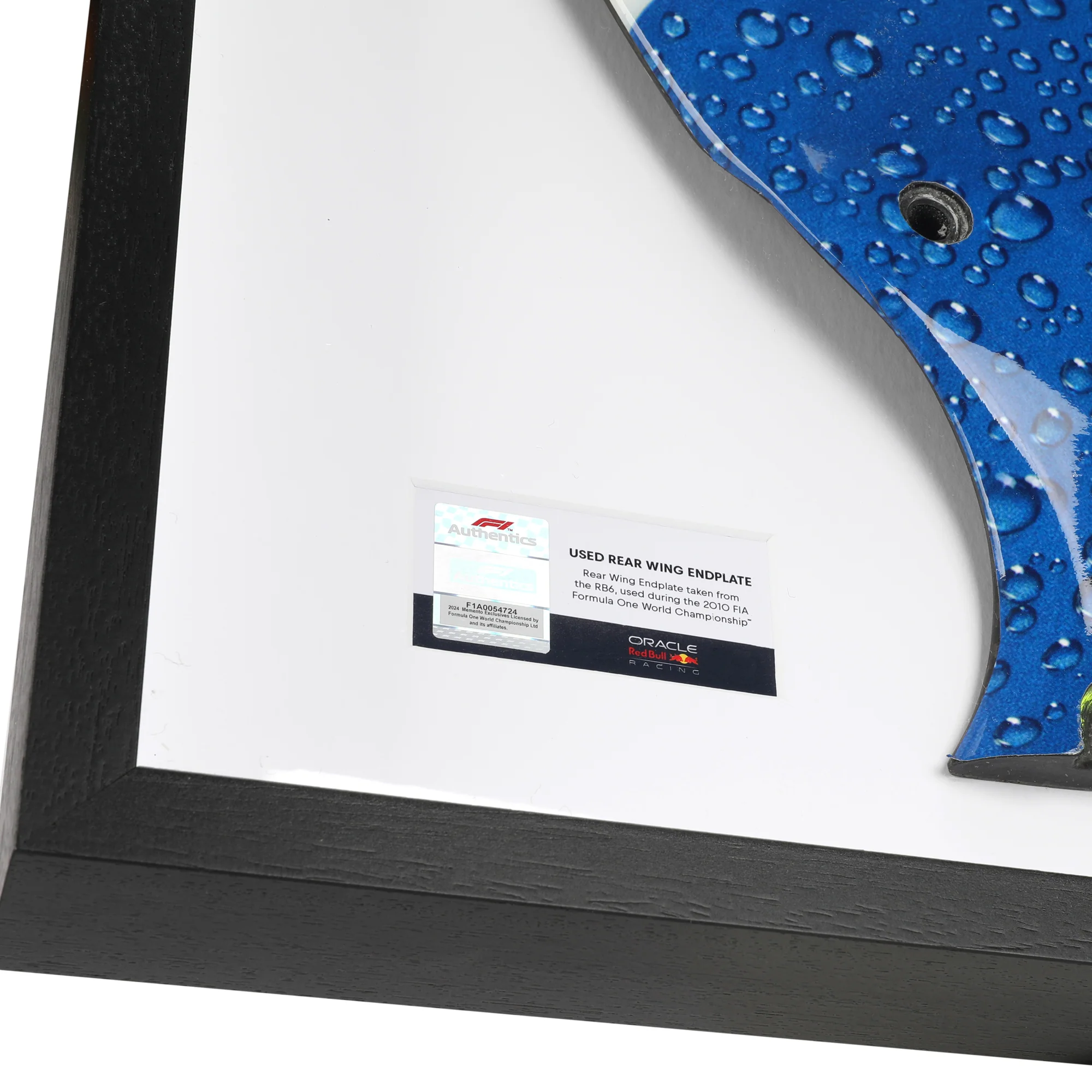 Red Bull Racing 2009 Grand Prix Used RB5 Lefthand Rear Wing Endplate - Red Bull Branding - Image 3