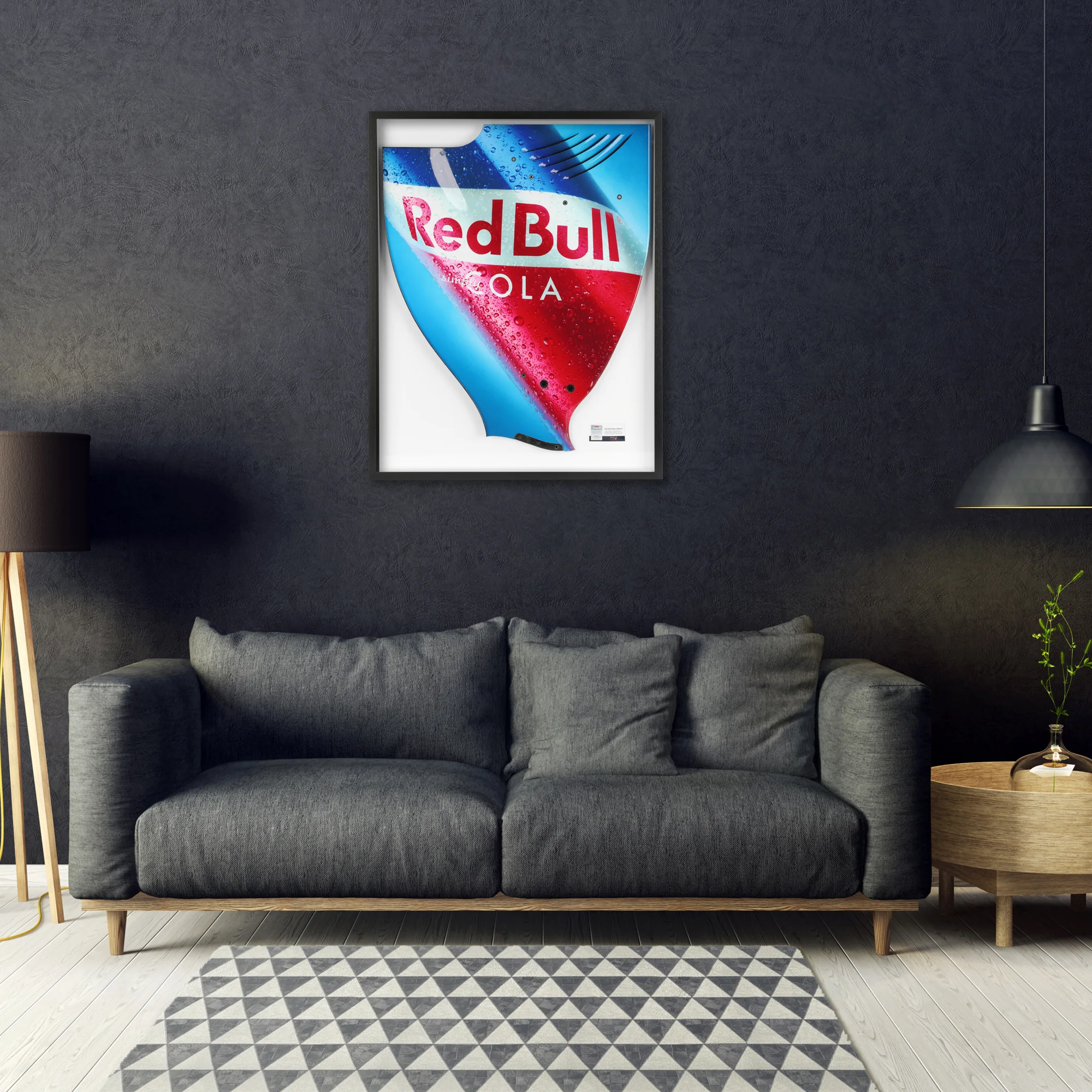 Red Bull Racing 2010 Grand Prix Used RB6 Righthand Rear Wing Endplate - Red Bull Cola Branding - Image 5