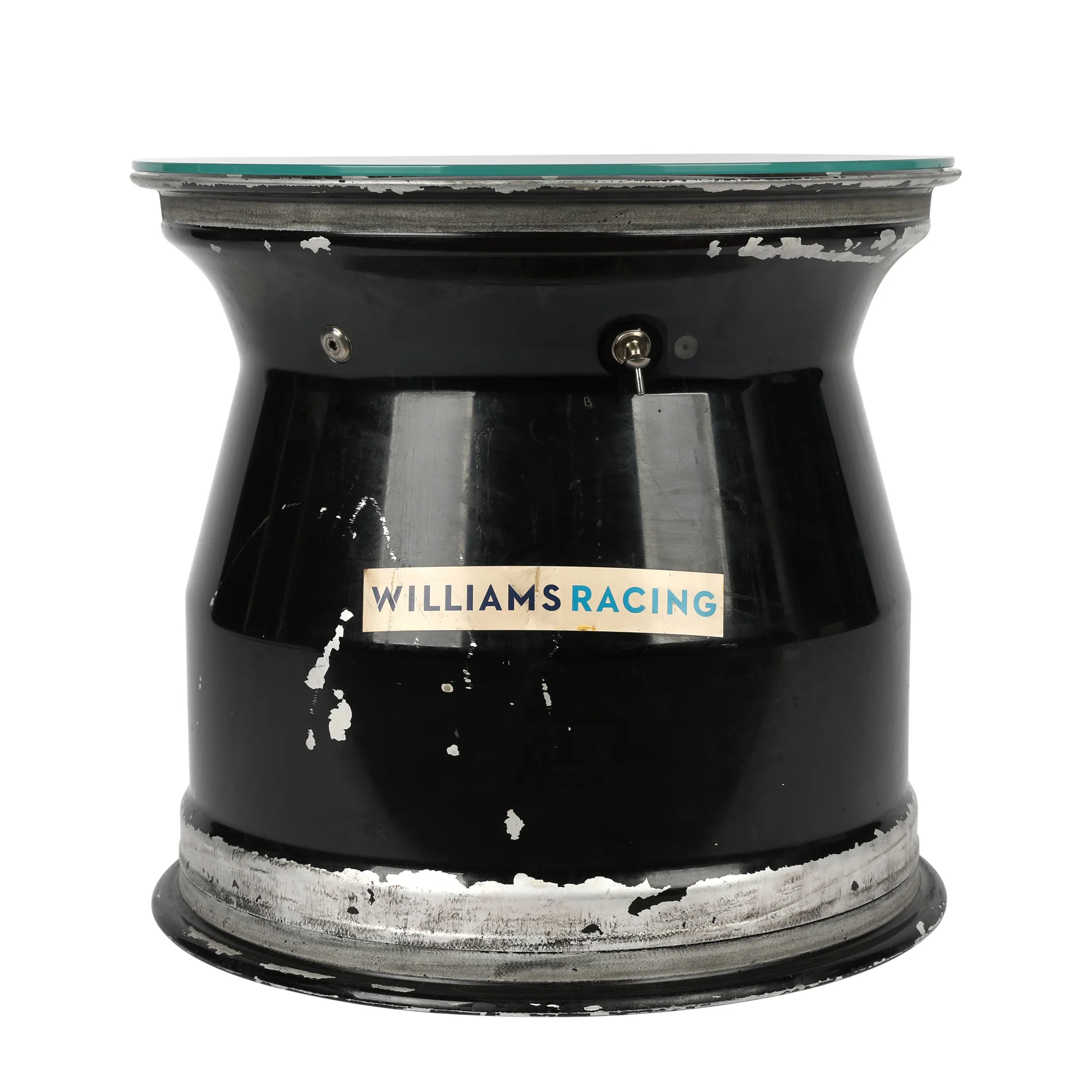 The Silverstone Auction LOT 035 - Franco Colapinto 2024 Williams Formula 1 Team Rear Wheel Rim Table - Las Vegas GP