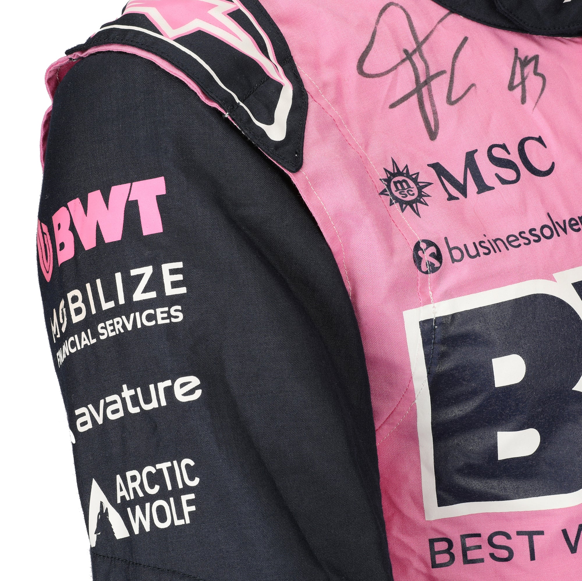The Silverstone Auction LOT 014 - Franco Colapinto Signed 2026 BWT Alpine Formula One™ Team Race Suit - Pre-Season Testing Worn - Image 6