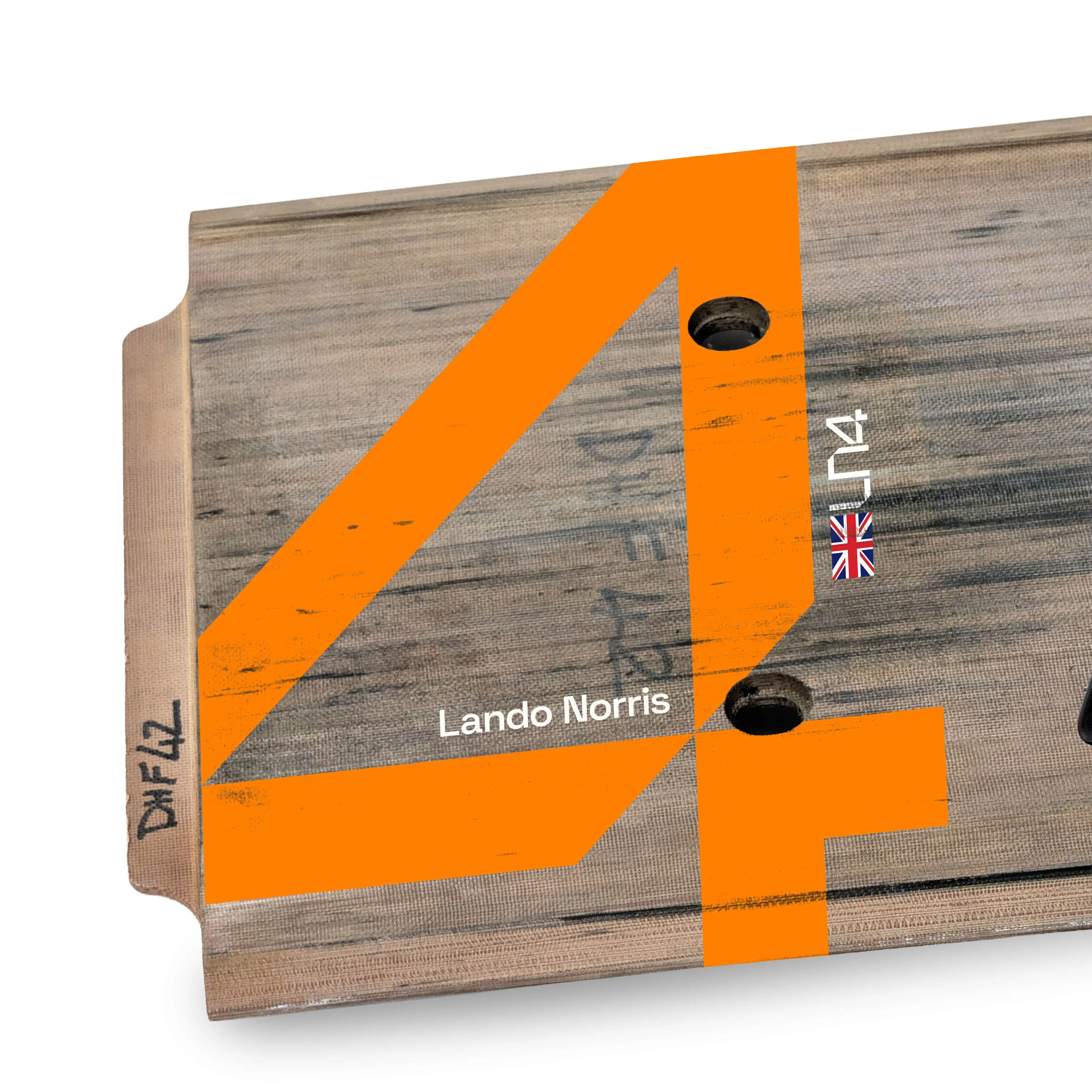 Lando Norris 2025 McLaren F1 Team Race Used Rear Skid Plank Wall Art - Japanese GP - Image 2
