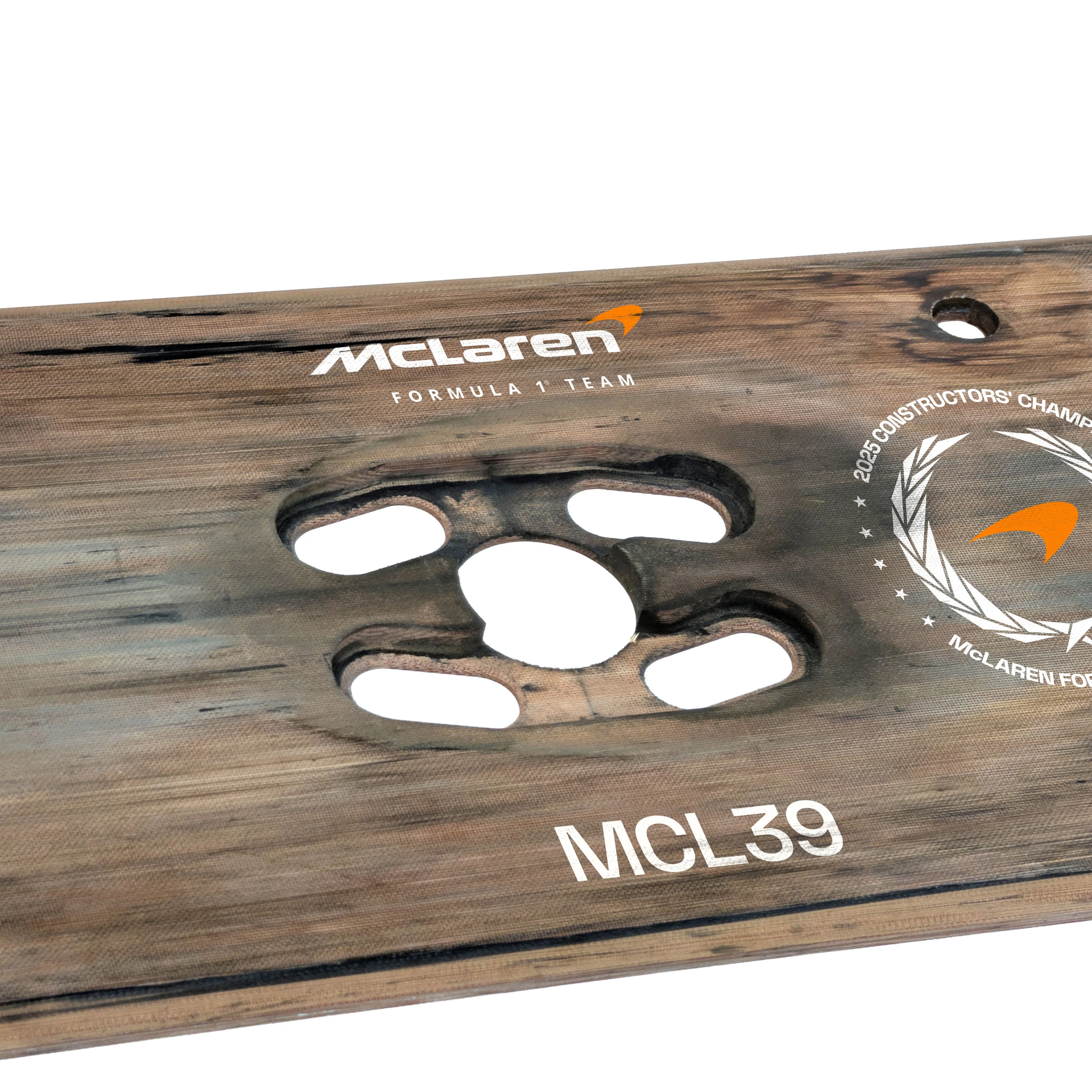 Lando Norris 2025 McLaren F1 Team Race Used Rear Skid Plank Wall Art - Japanese GP - Image 4