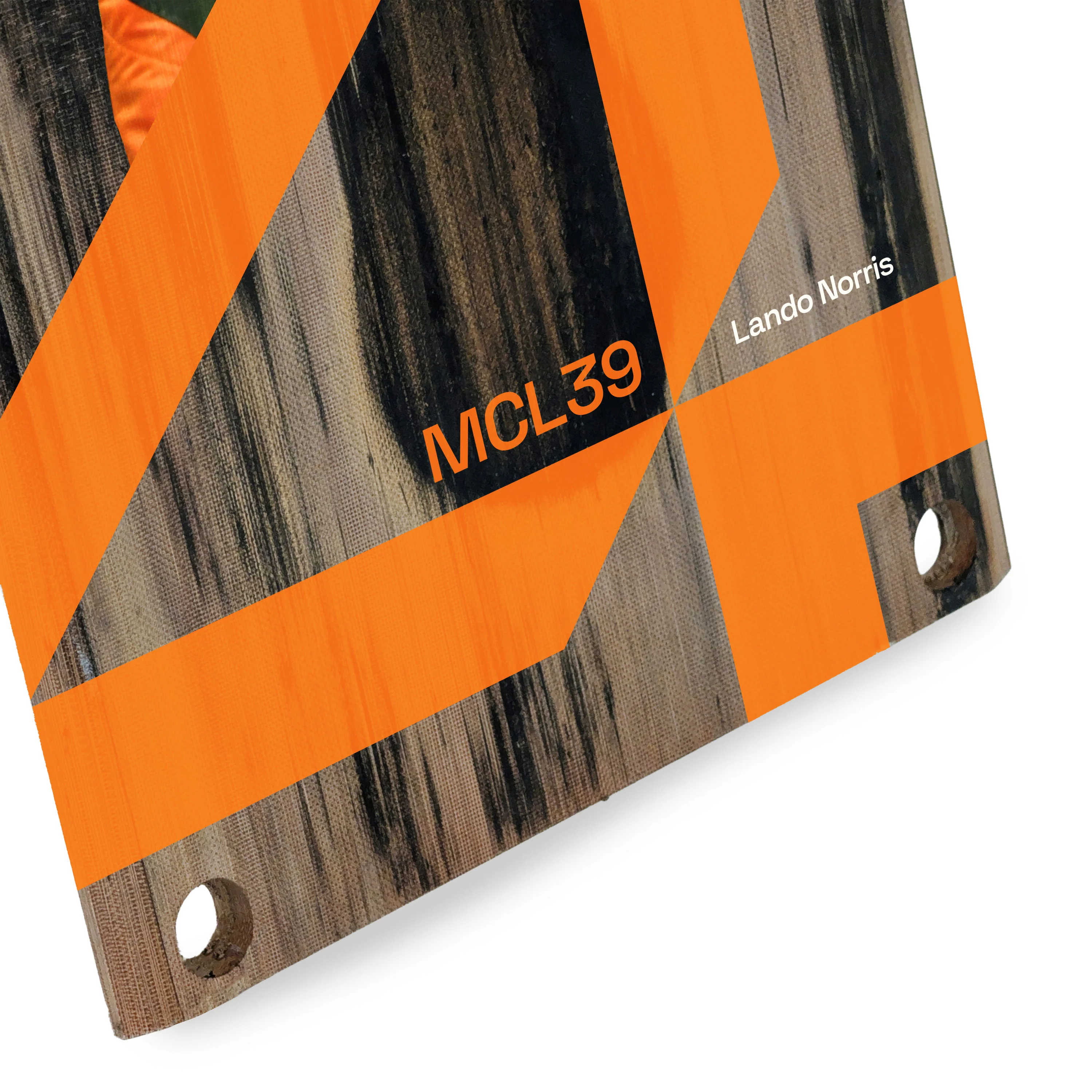 Lando Norris 2025 McLaren Formula 1 Team Race Used Front Skid Plank Wall Art - Chinese GP - Image 4