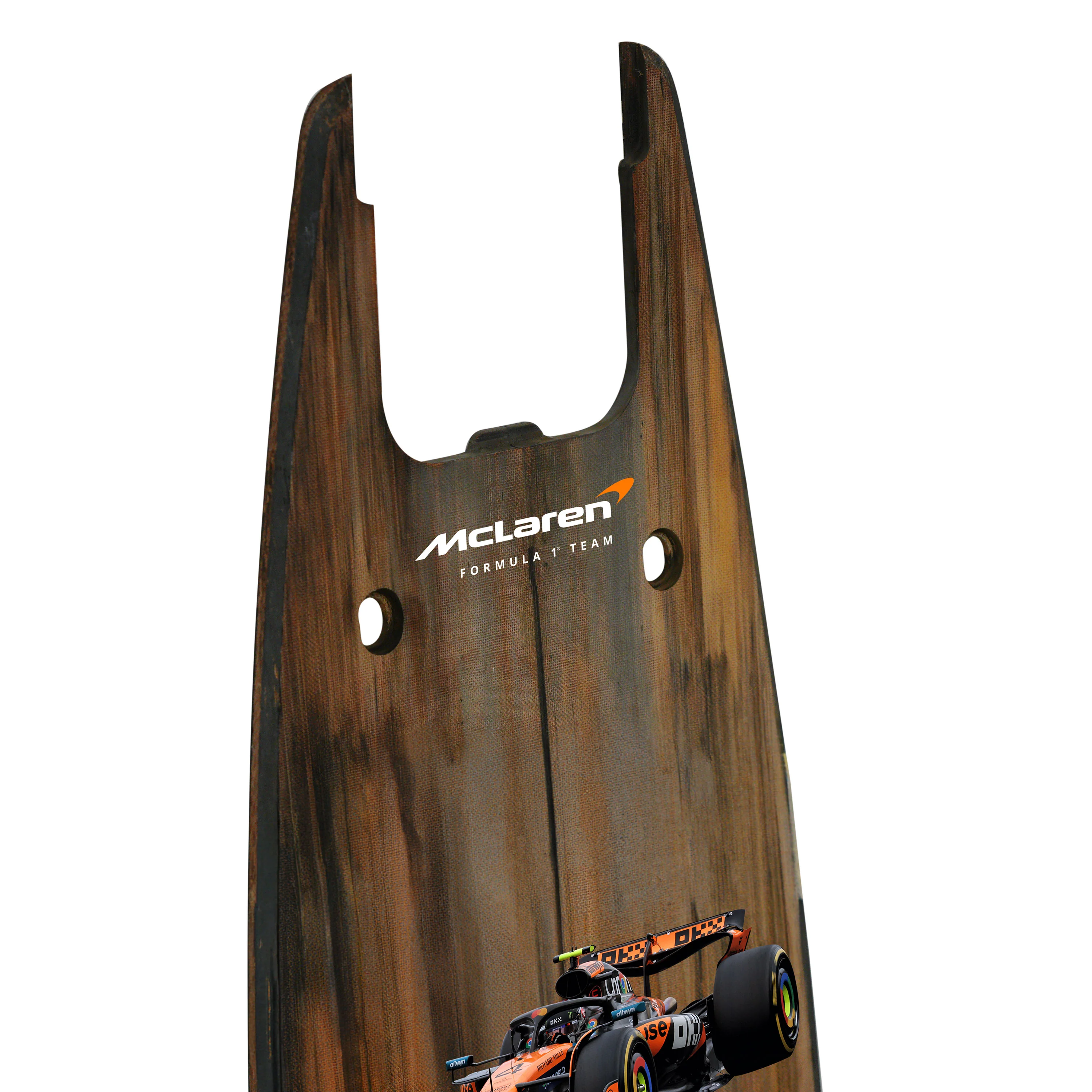Lando Norris 2025 McLaren Grand Prix Used Front Skid Plank Wall Art - Japanese GP - Image 2
