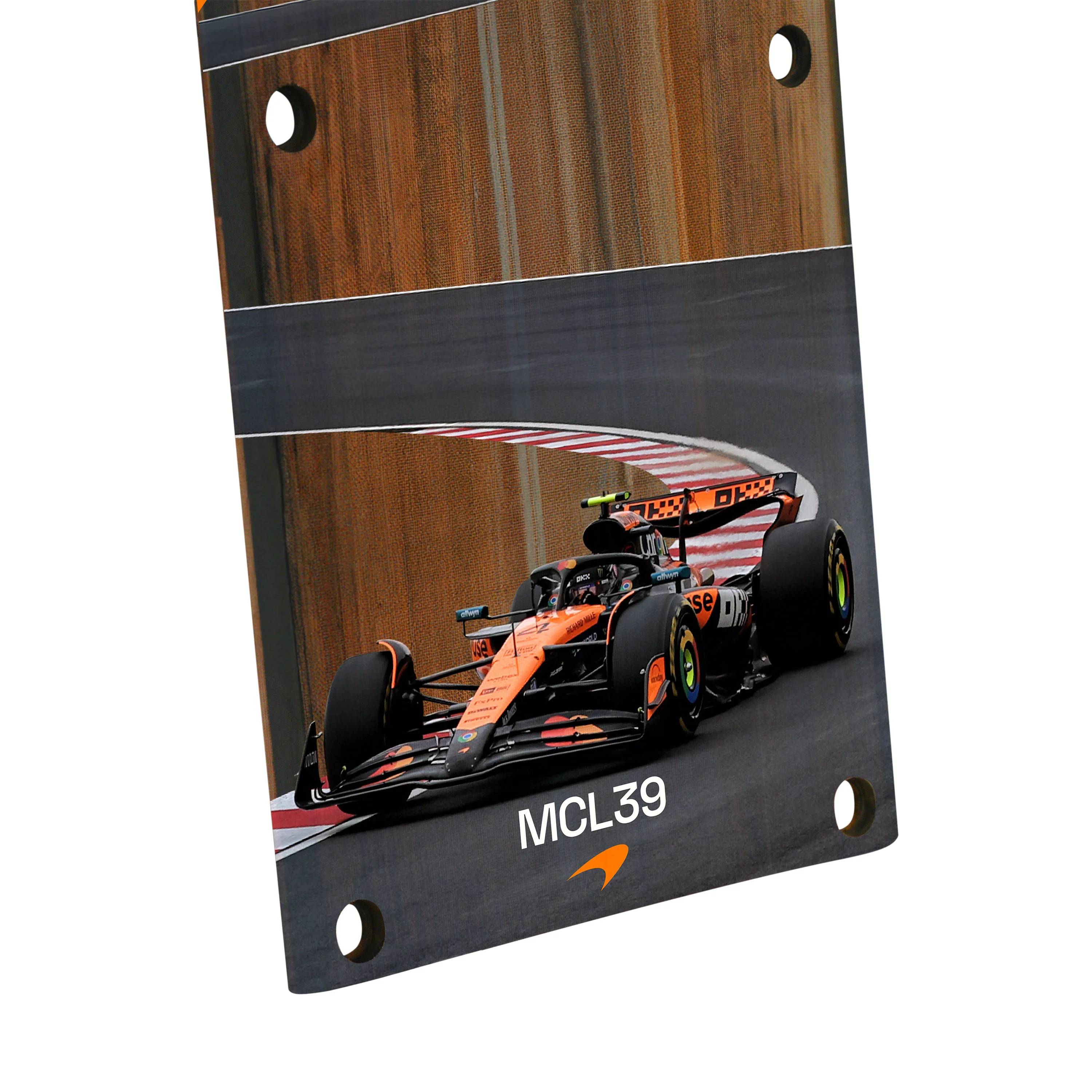 Lando Norris 2025 McLaren Grand Prix Used Front Skid Plank Wall Art - Japanese GP - Image 4