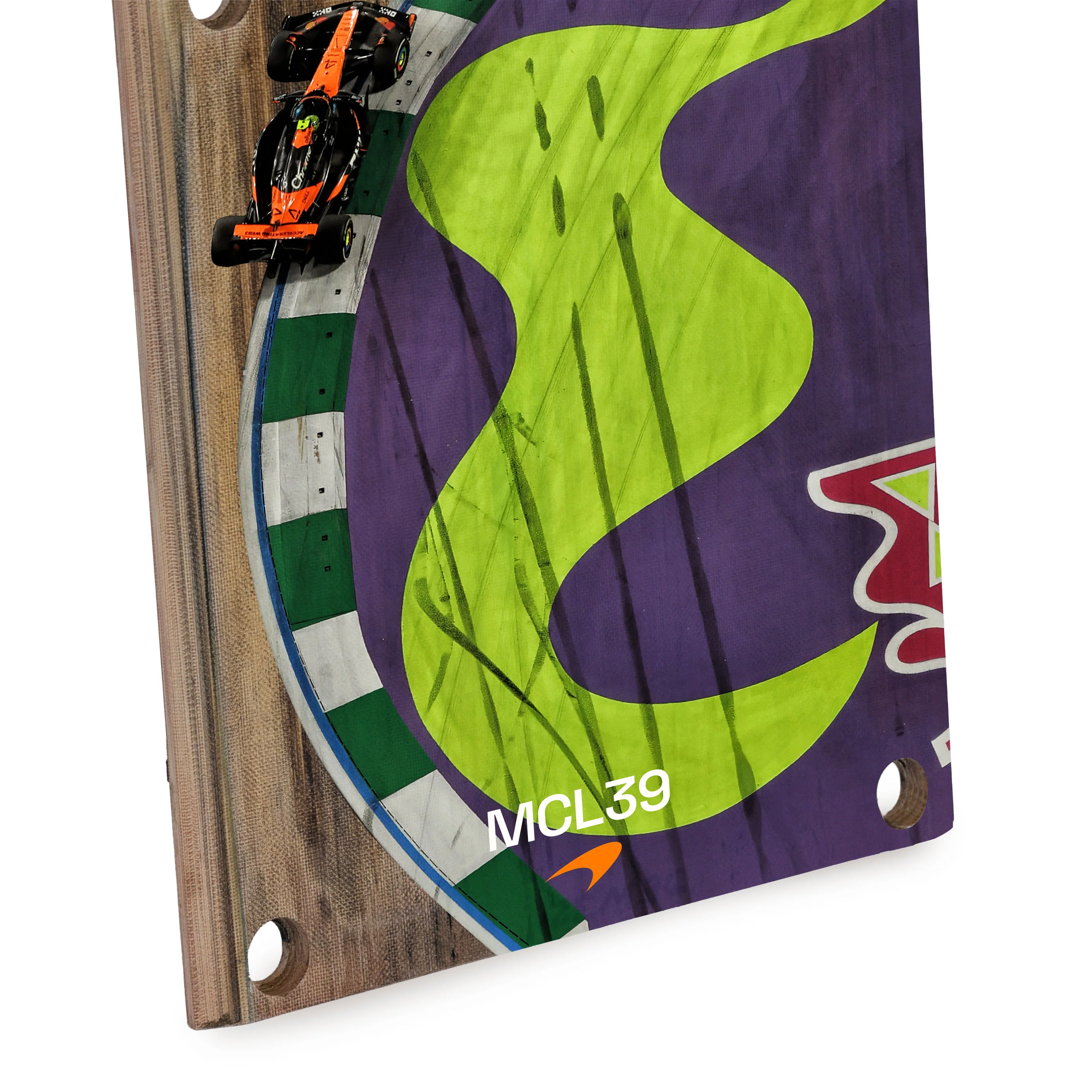 Lando Norris 2025 McLaren Grand Prix Used Front Skid Plank Wall Art - Saudi Arabian GP - Image 4