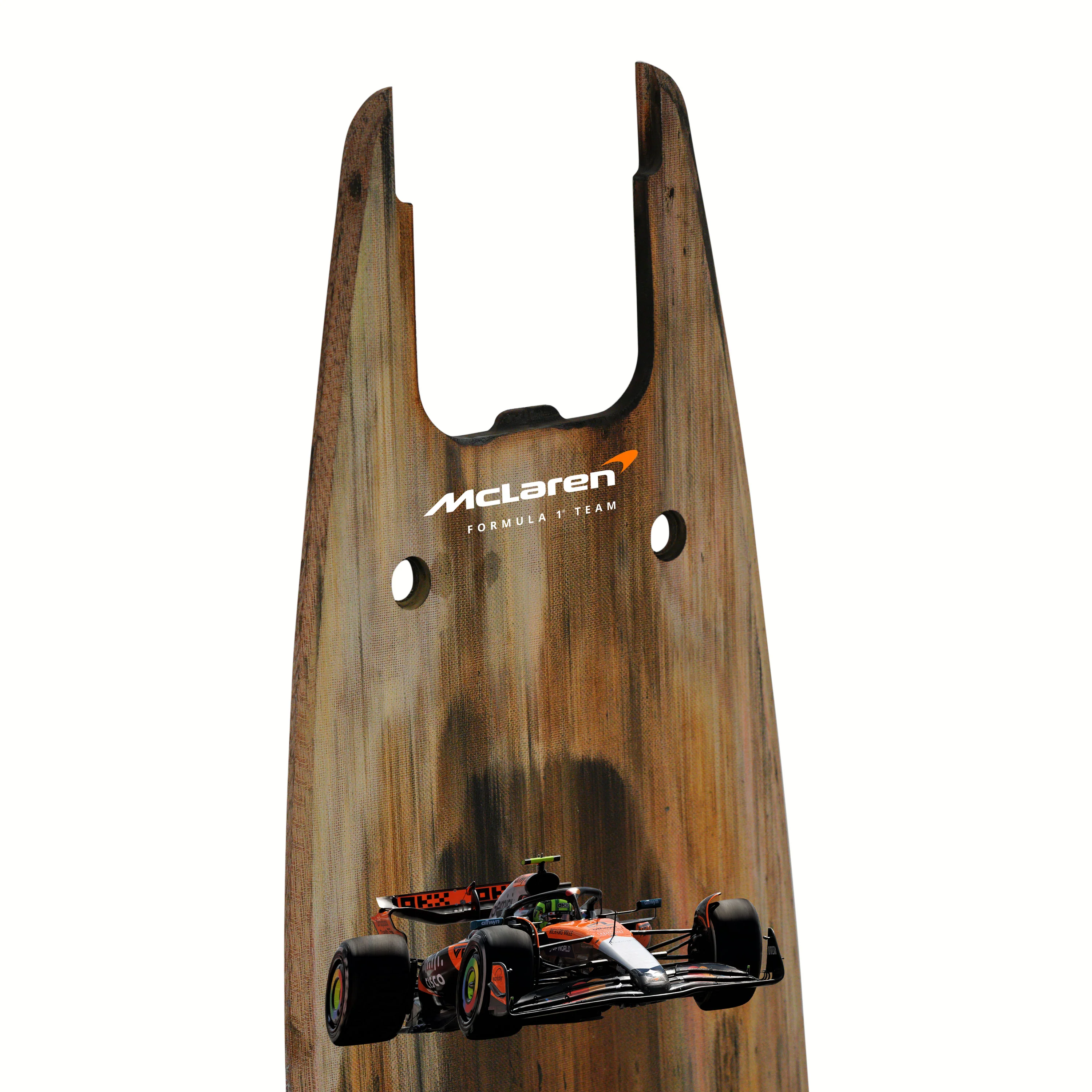 Lando Norris 2025 McLaren Practice Used Front Skid Plank Wall Art - US GP - Image 4