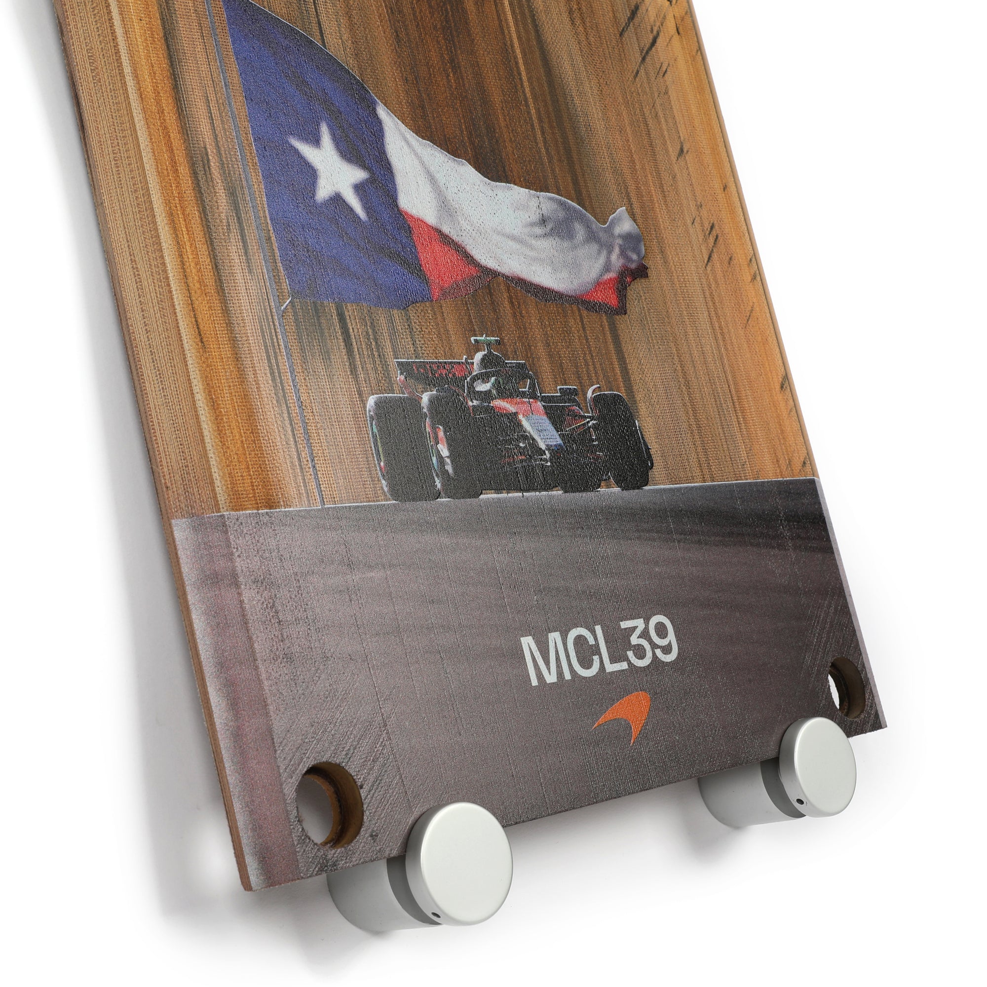 Lando Norris 2025 McLaren Sprint Race Used Front Skid Plank Wall Art - US GP - Image 3
