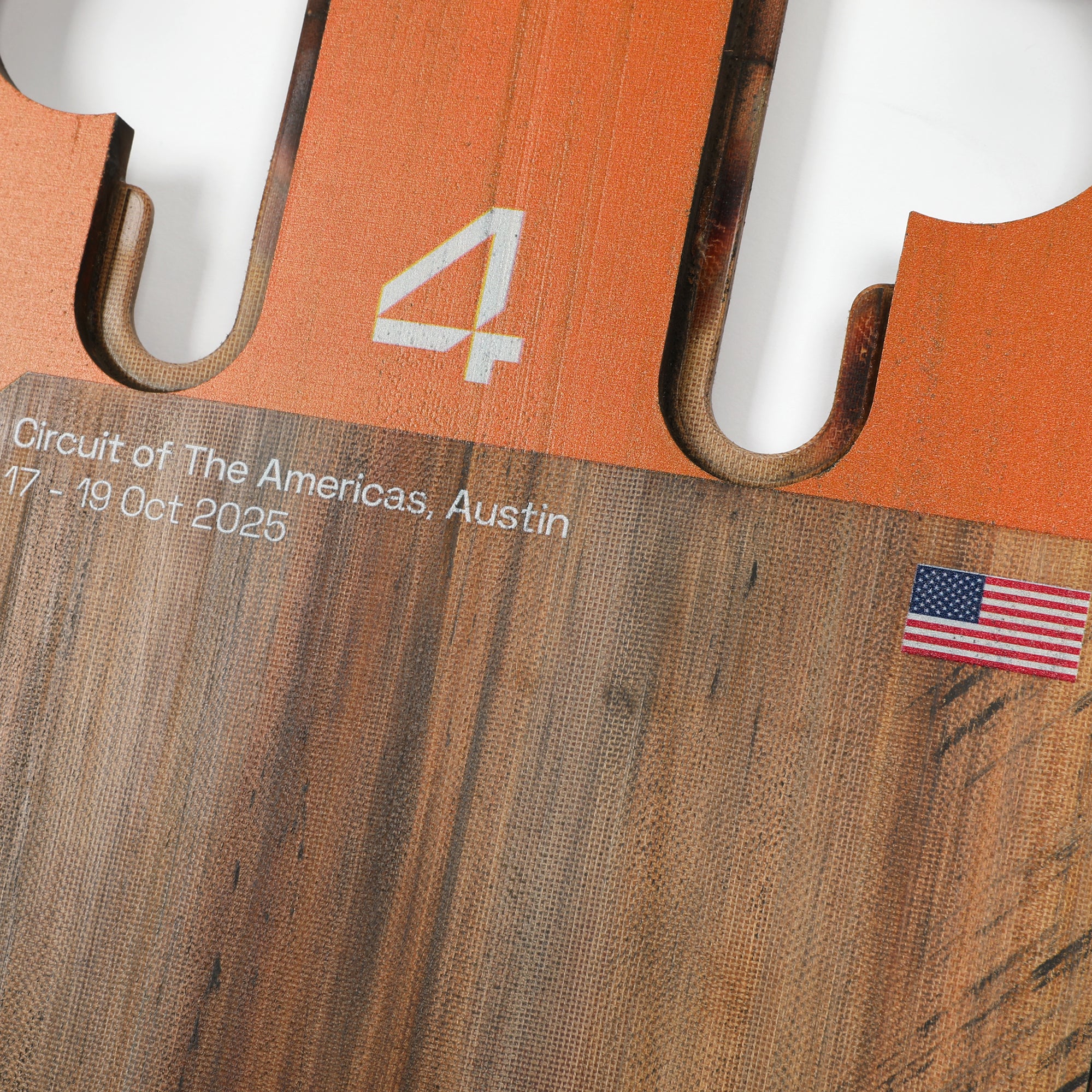 Lando Norris 2025 McLaren Sprint Race Used Front Skid Plank Wall Art - US GP - Image 5