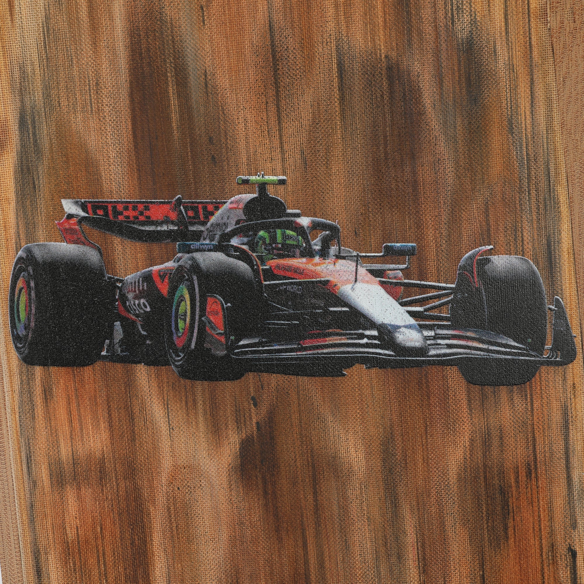 Lando Norris 2025 McLaren Sprint Race Used Front Skid Plank Wall Art - US GP - Image 8