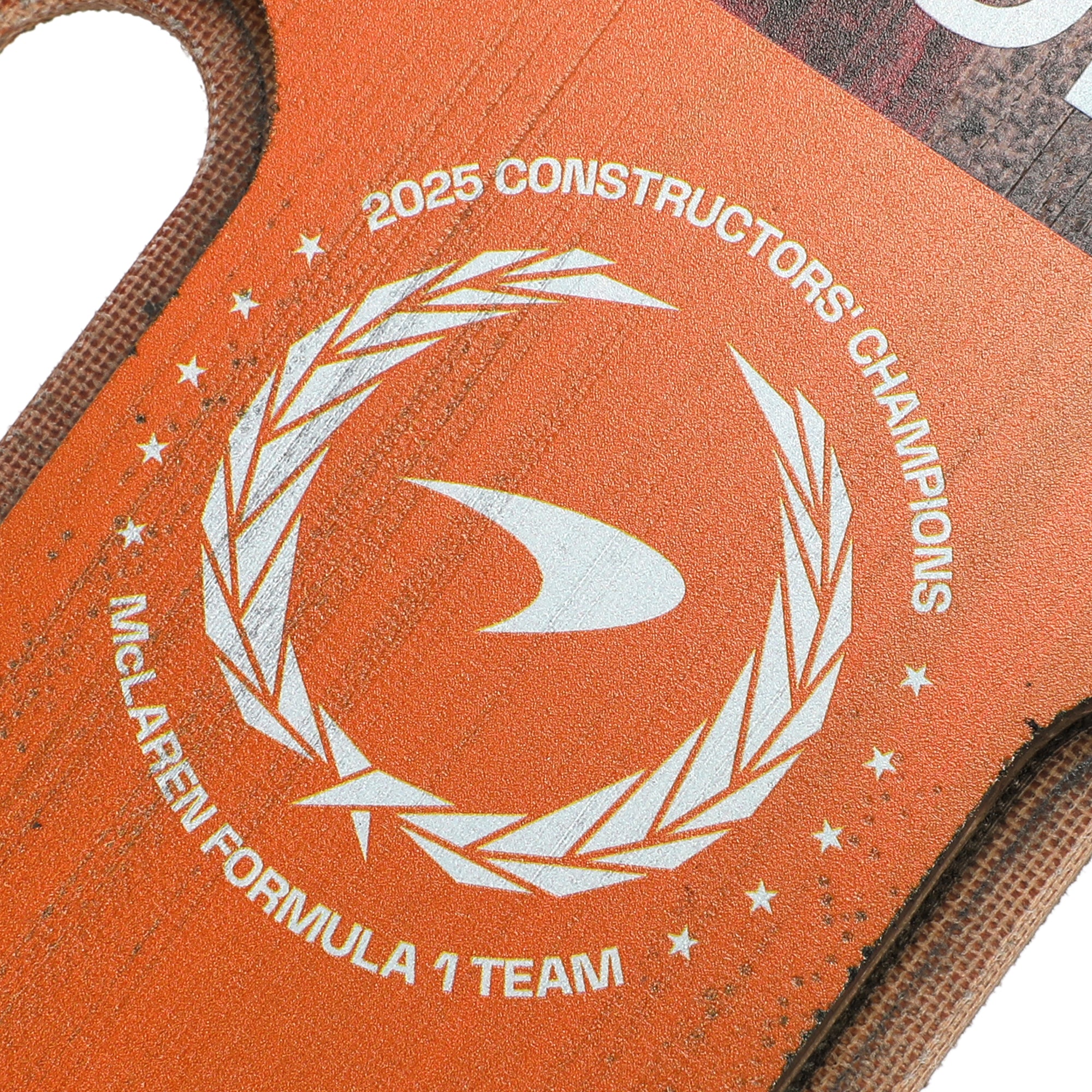 Lando Norris 2025 McLaren Testing Used Front Skid Plank Wall Art - Abu Dhabi GP - Image 8