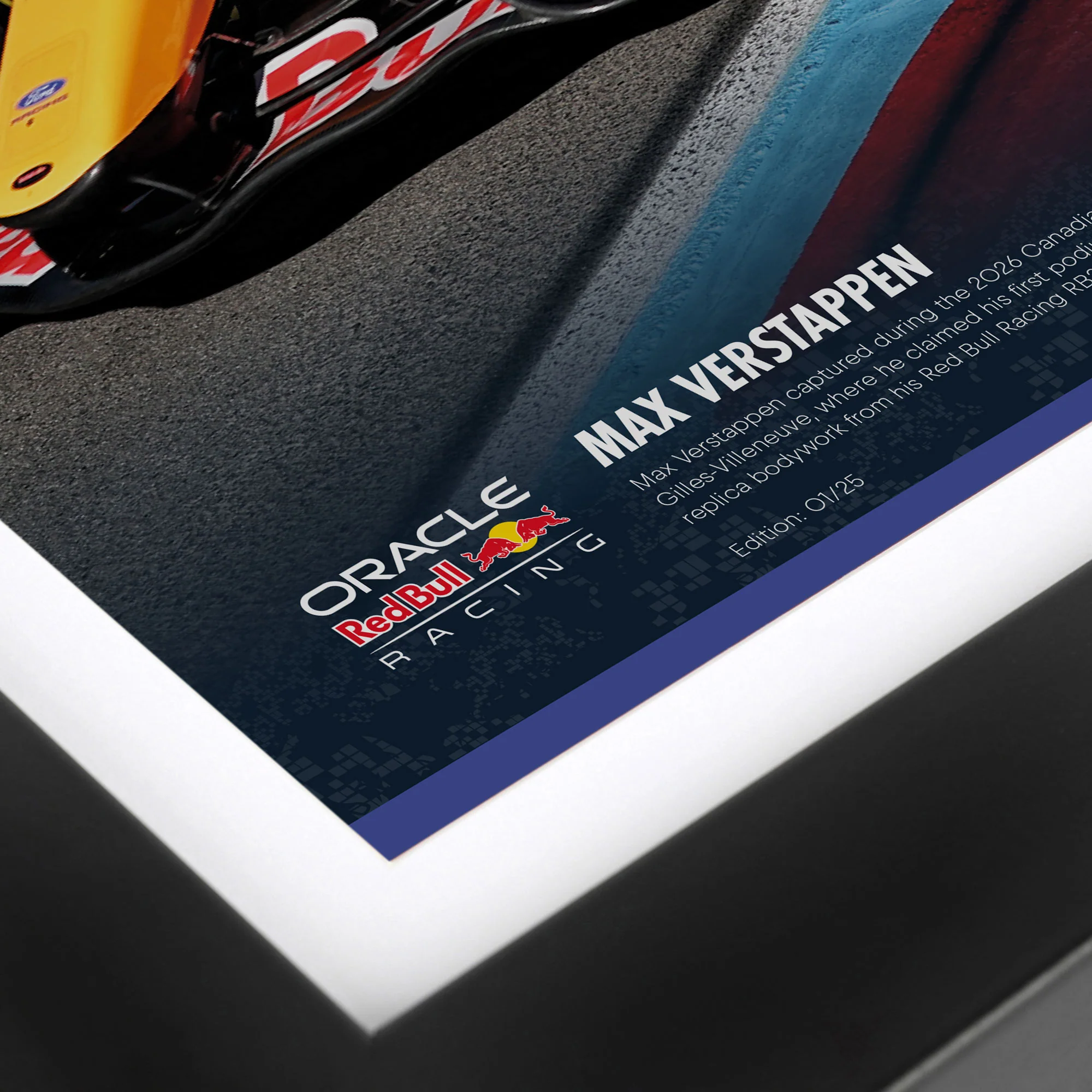 Limited Edition Max Verstappen Replica 2026 Red Bull Racing Bodywork & Photo - Canadian GP - Image 3