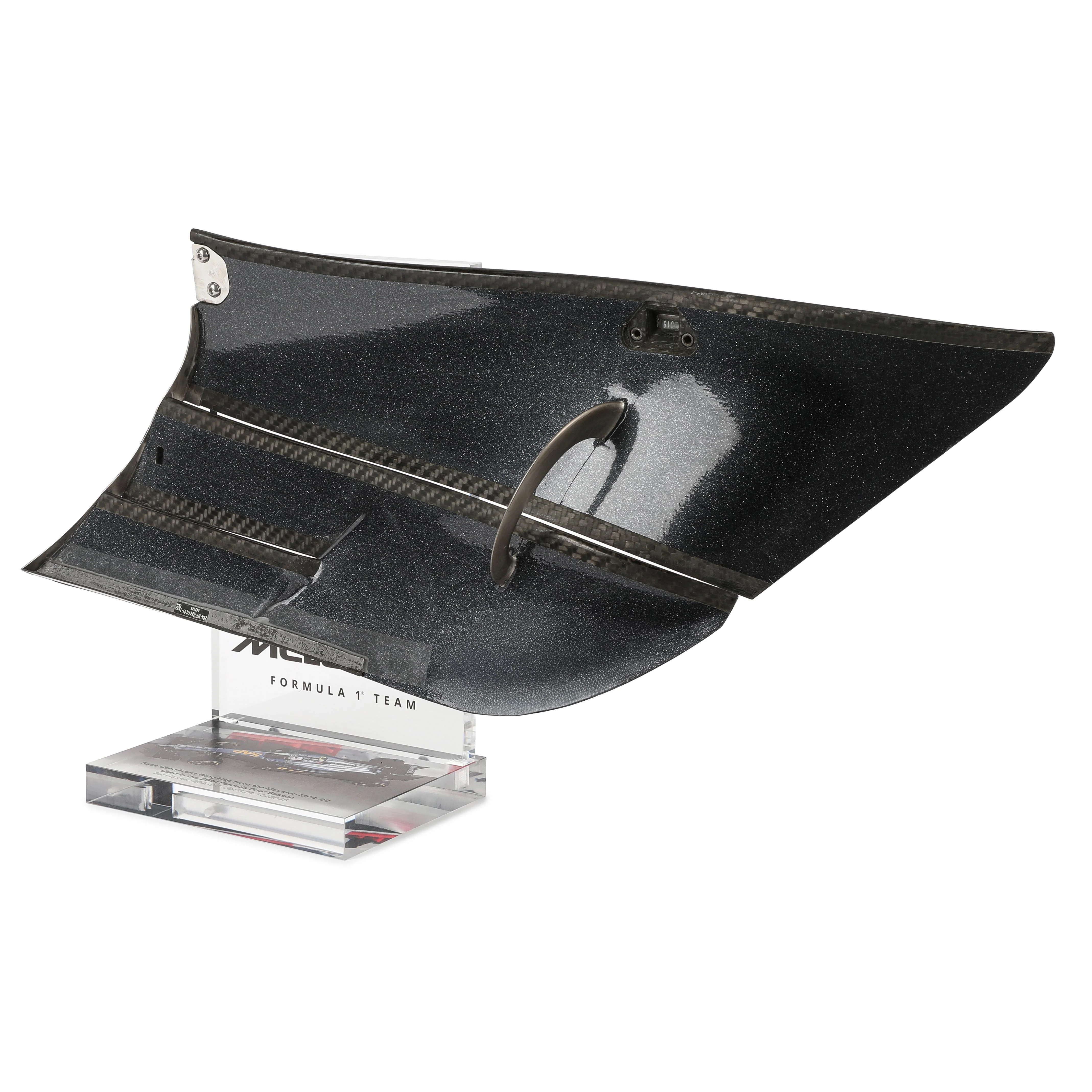 McLaren 2014 Left Front Wing Flap on Display Stand - Image 2