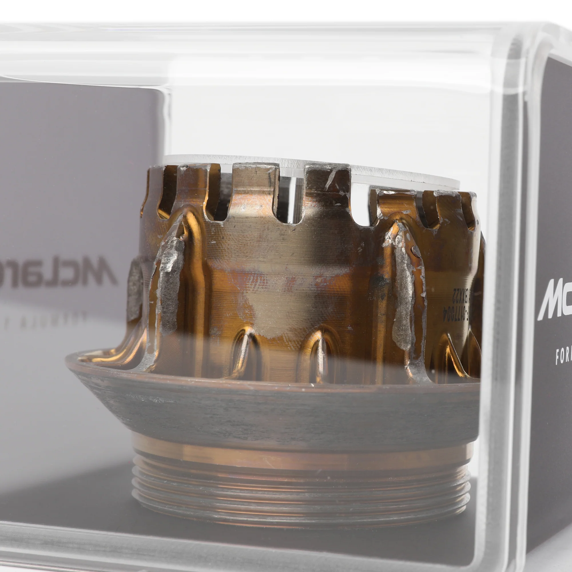 McLaren 2023 Race-Used Wheel Nut in Display Case - Gold - Image 4