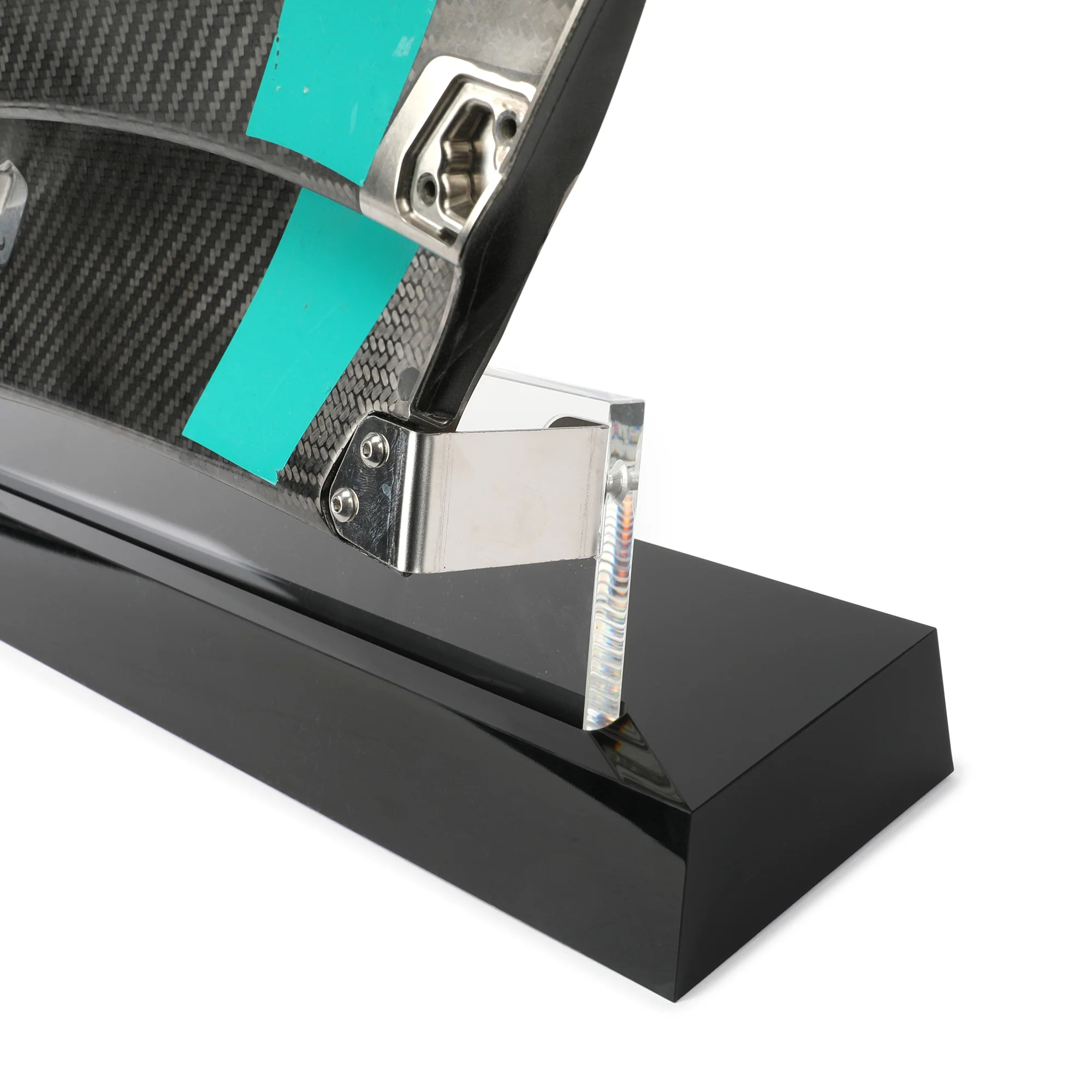 Mercedes 2025 Left Front Wing Flap on Display Stand - Image 4