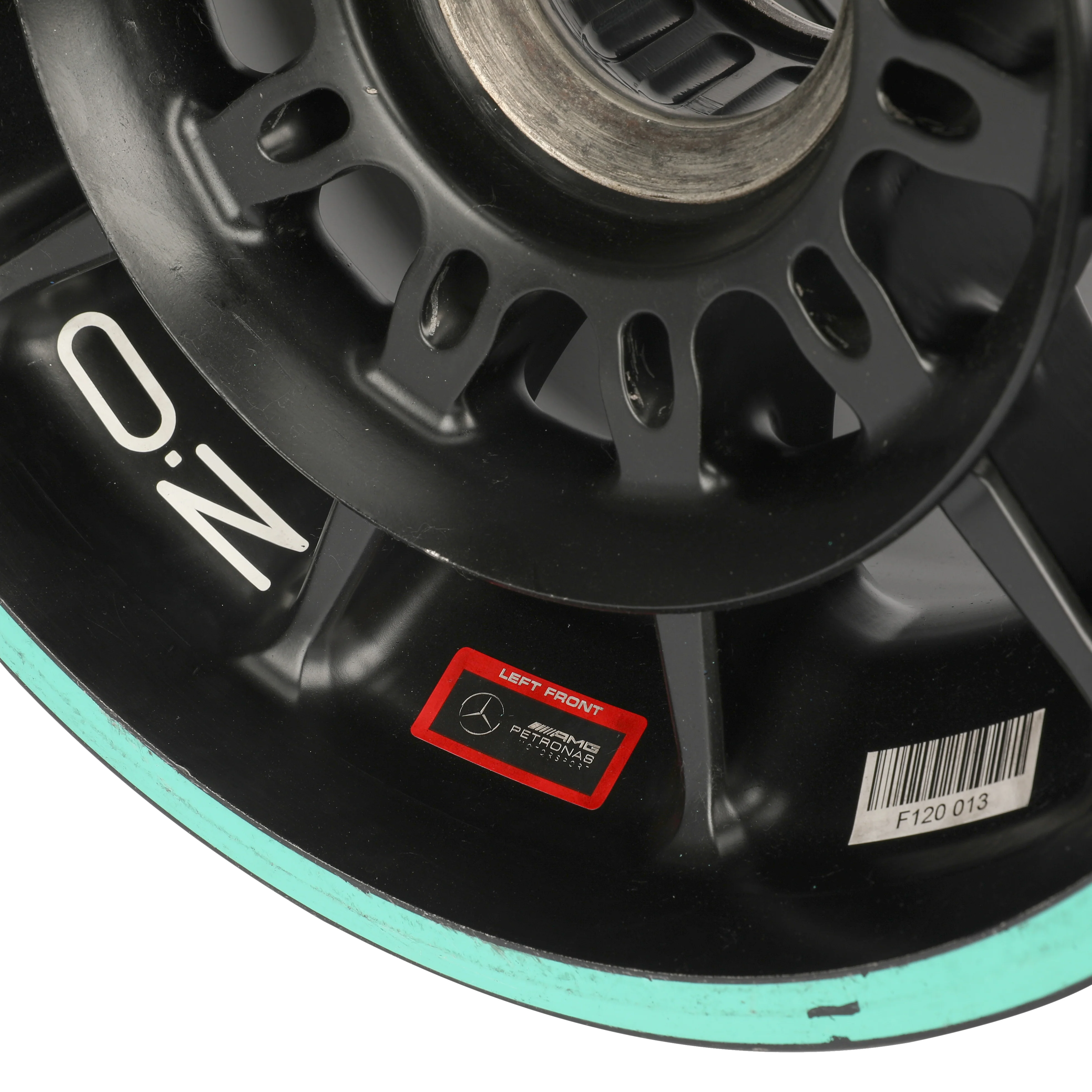 Mercedes-AMG PETRONAS F1 Team 2020 Season Used Front Wheel Rim Table - Image 5