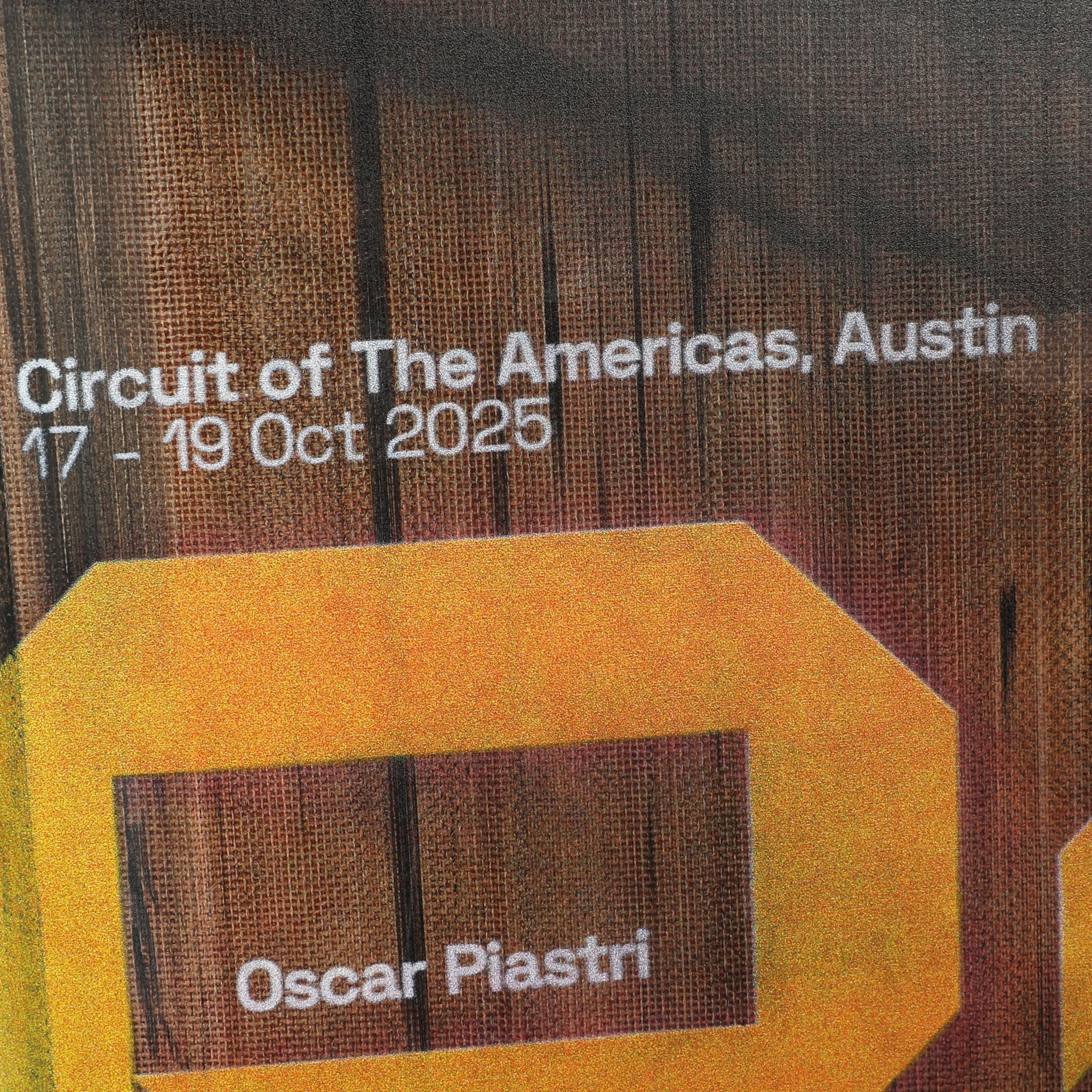 Oscar Piastri 2025 McLaren F1 Team Grand Prix Used Front Skid Plank Wall Art - US GP - Image 7