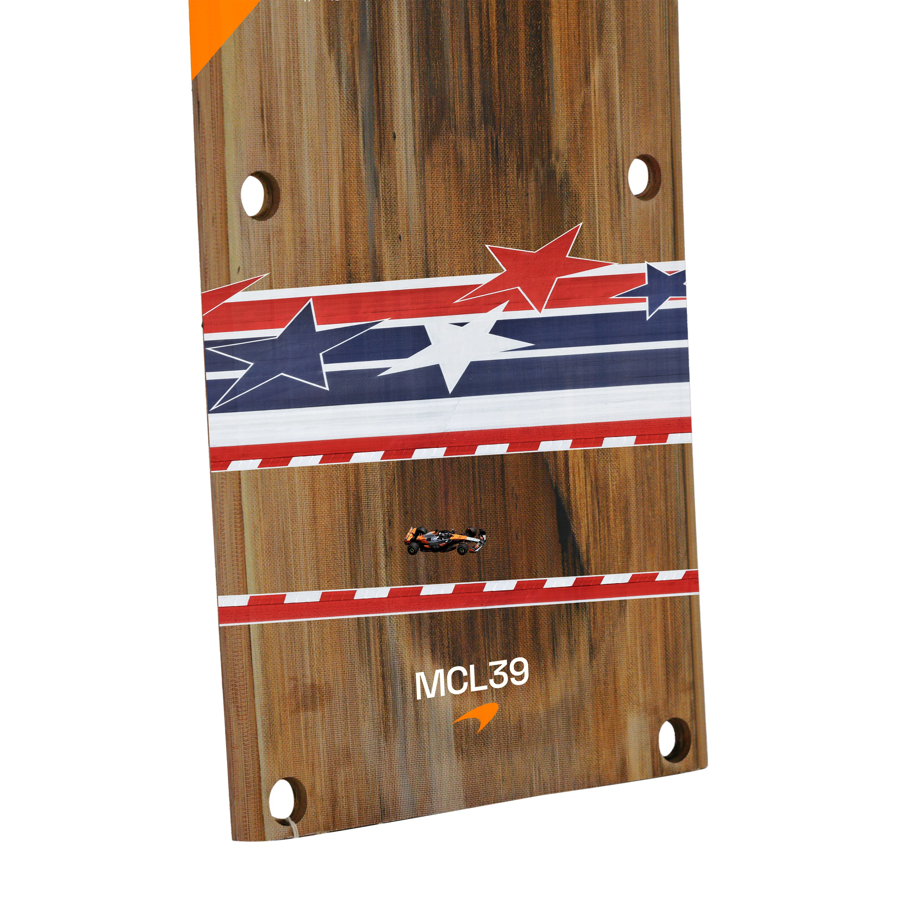 Oscar Piastri 2025 McLaren F1 Team Practice Used Front Skid Plank Wall Art - US GP - Image 3