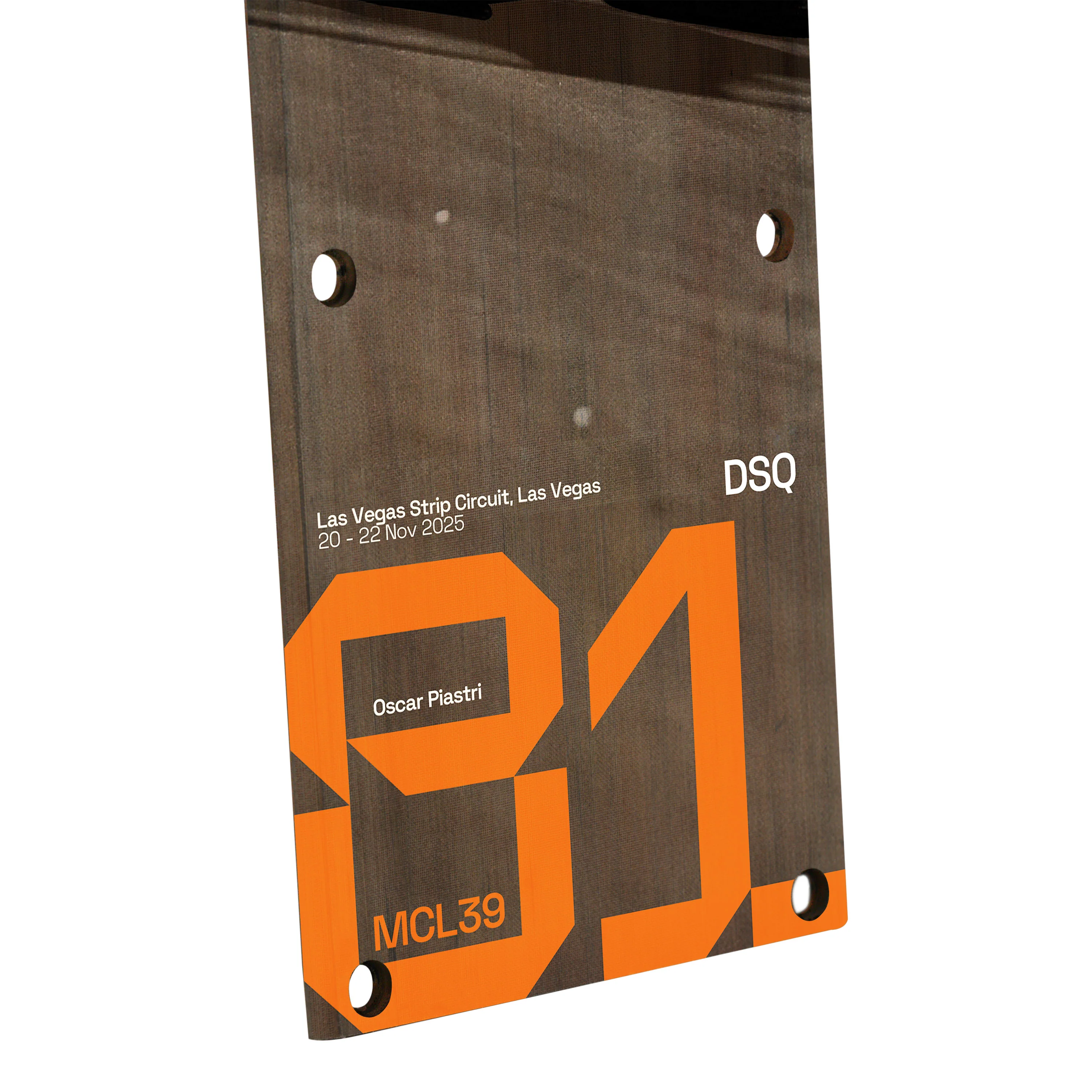 Oscar Piastri 2025 McLaren F1 Team Race Used Front Skid Plank Wall Art - Las Vegas GP - Image 3