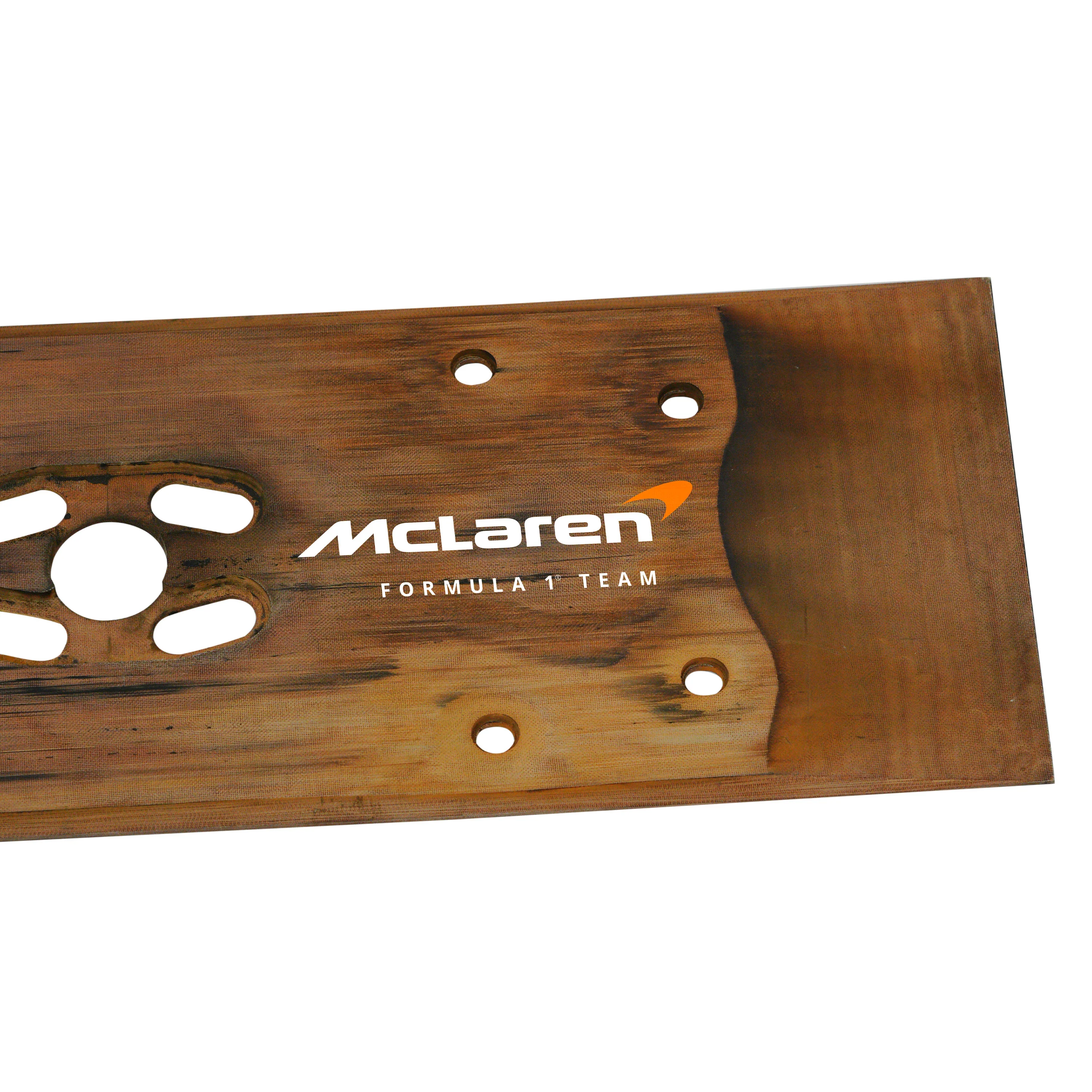 Oscar Piastri 2025 McLaren F1 Team Sprint Race Used Rear Skid Plank Wall Art - Chinese GP - Image 4