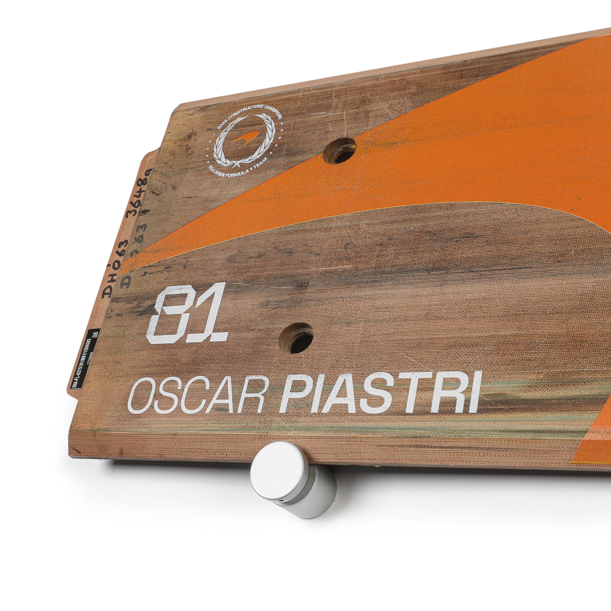 Oscar Piastri 2025 McLaren Race F1 Team Grand Prix Used Rear Skid Plank Wall Art - Saudi Arabian GP - Image 3