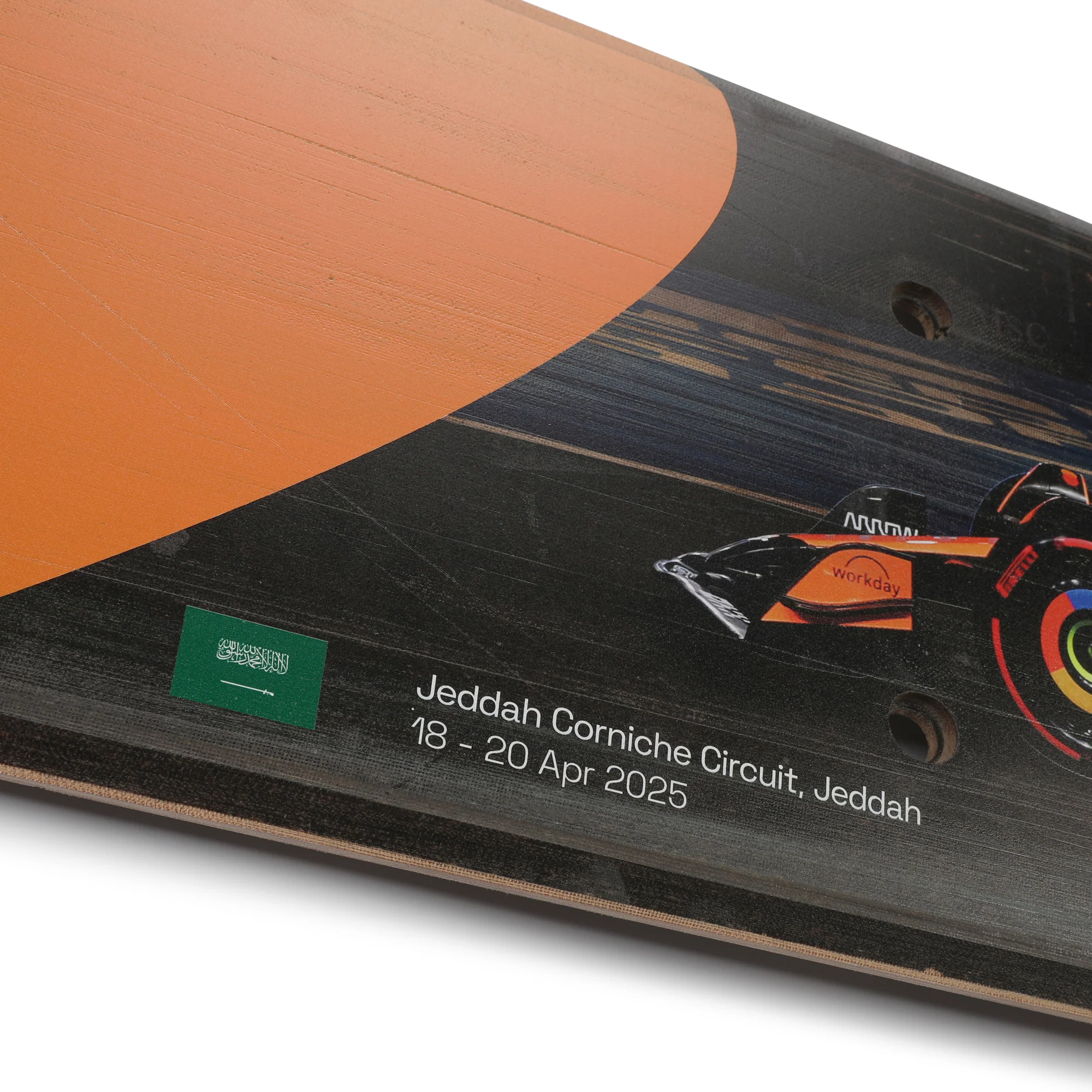 Oscar Piastri 2025 McLaren Race F1 Team Grand Prix Used Rear Skid Plank Wall Art - Saudi Arabian GP - Image 5