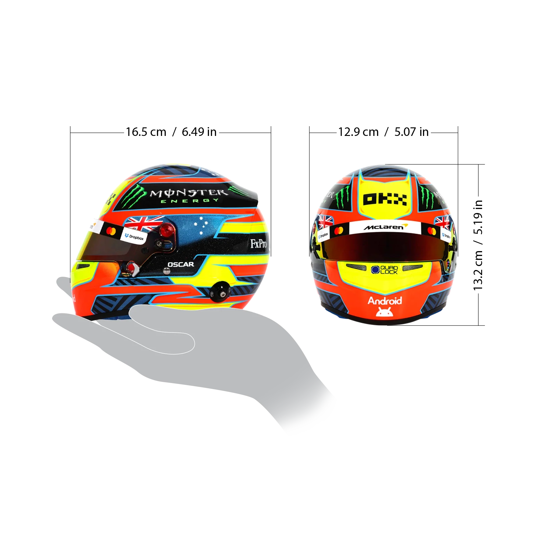 Oscar Piastri 2026 Season McLaren 1:2 Scale Helmet - Image 4
