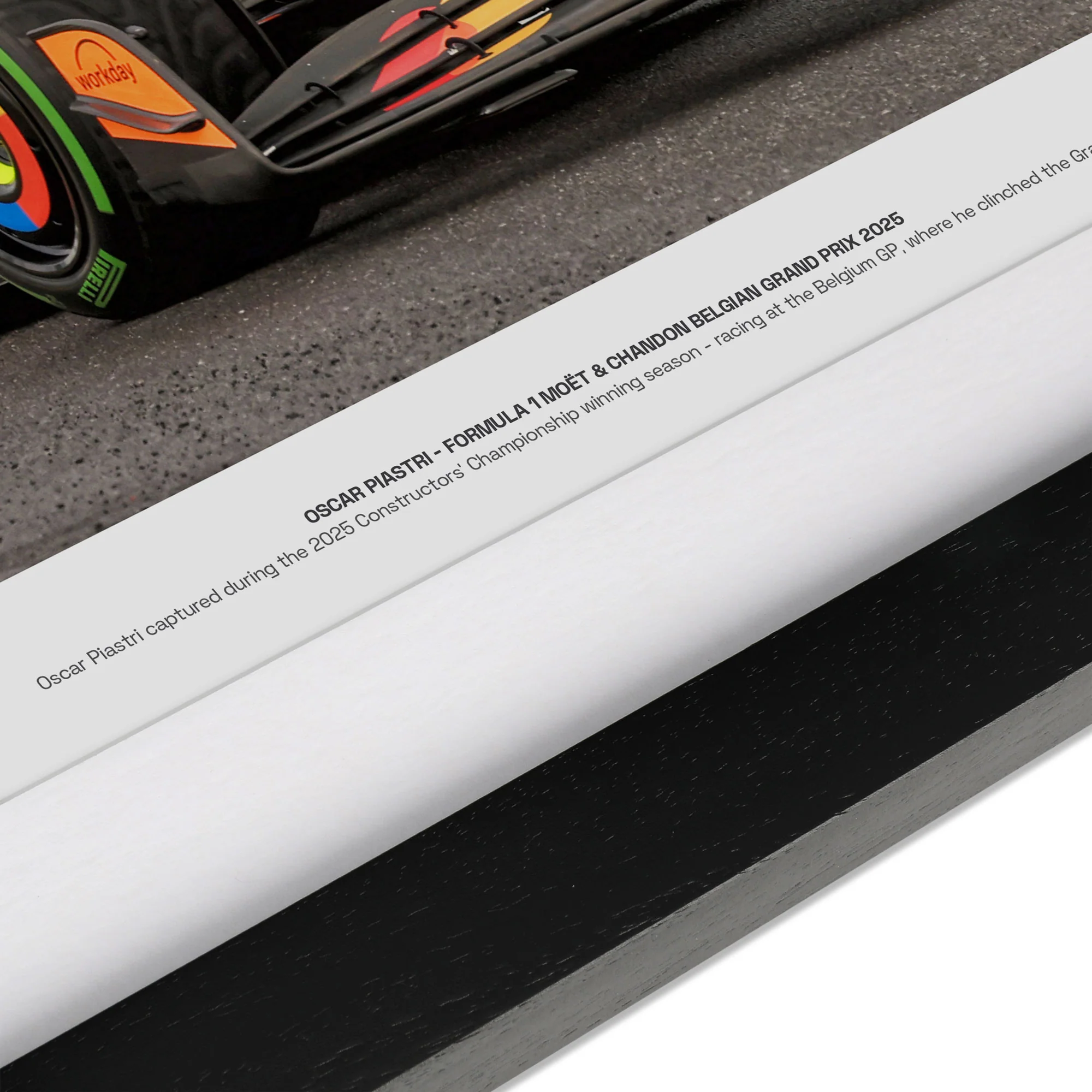 Oscar Piastri Signed 2025 McLaren F1 Team Photo - Belgian GP - Image 2