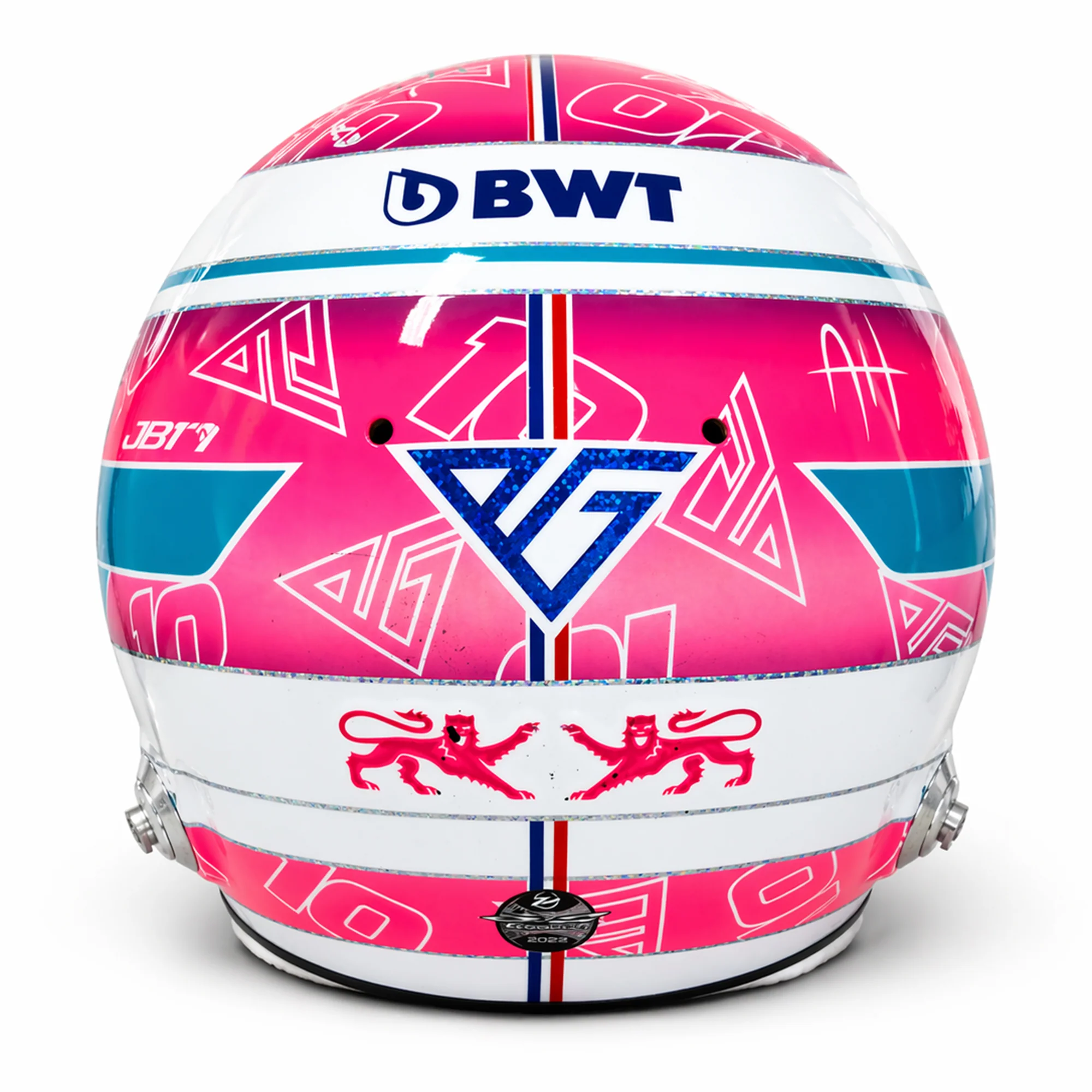 The Silverstone Auction LOT 007 - Pierre Gasly 2023 BWT Alpine Formula One™ Team Helmet - Miami GP Used Signed - Image 5