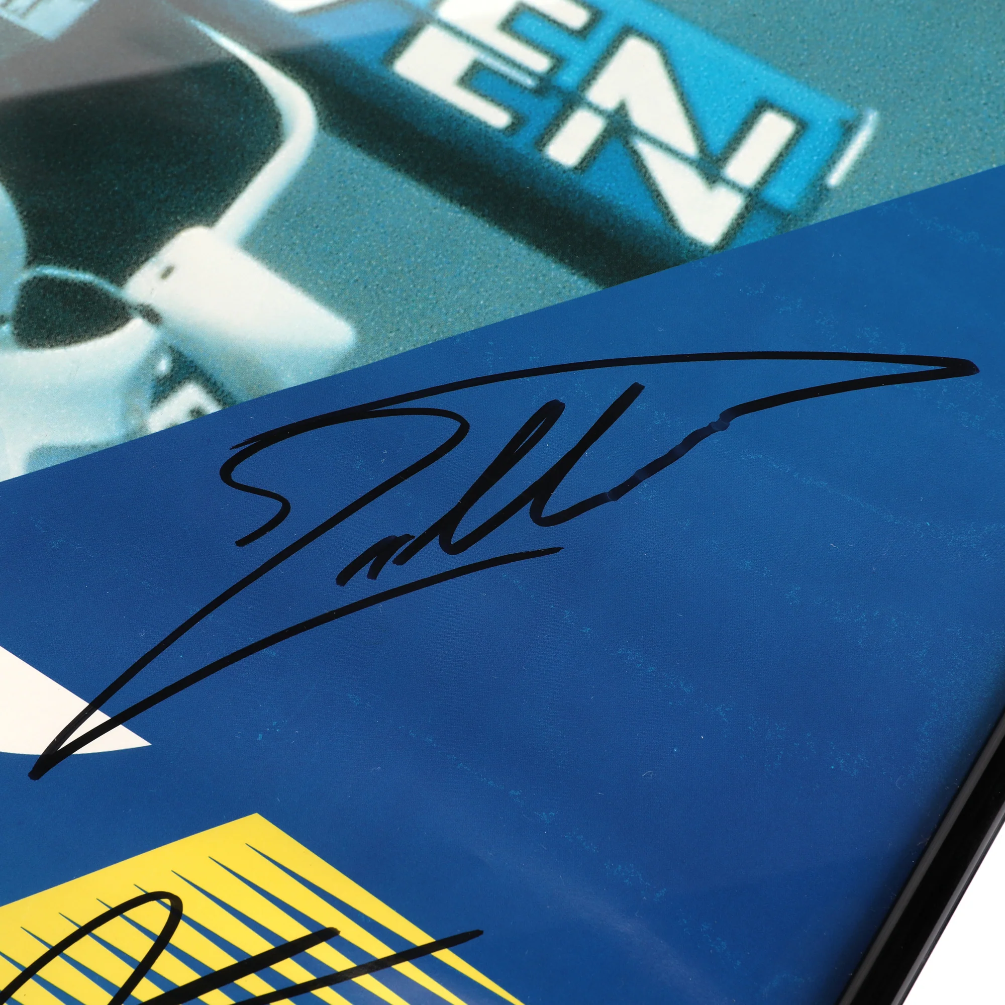The Silverstone Auction LOT 022 - Poster 1996 Brazil GP- Schumacher, Villeneuve, Piquet, Hill & Berger Signed Framed - Image 6