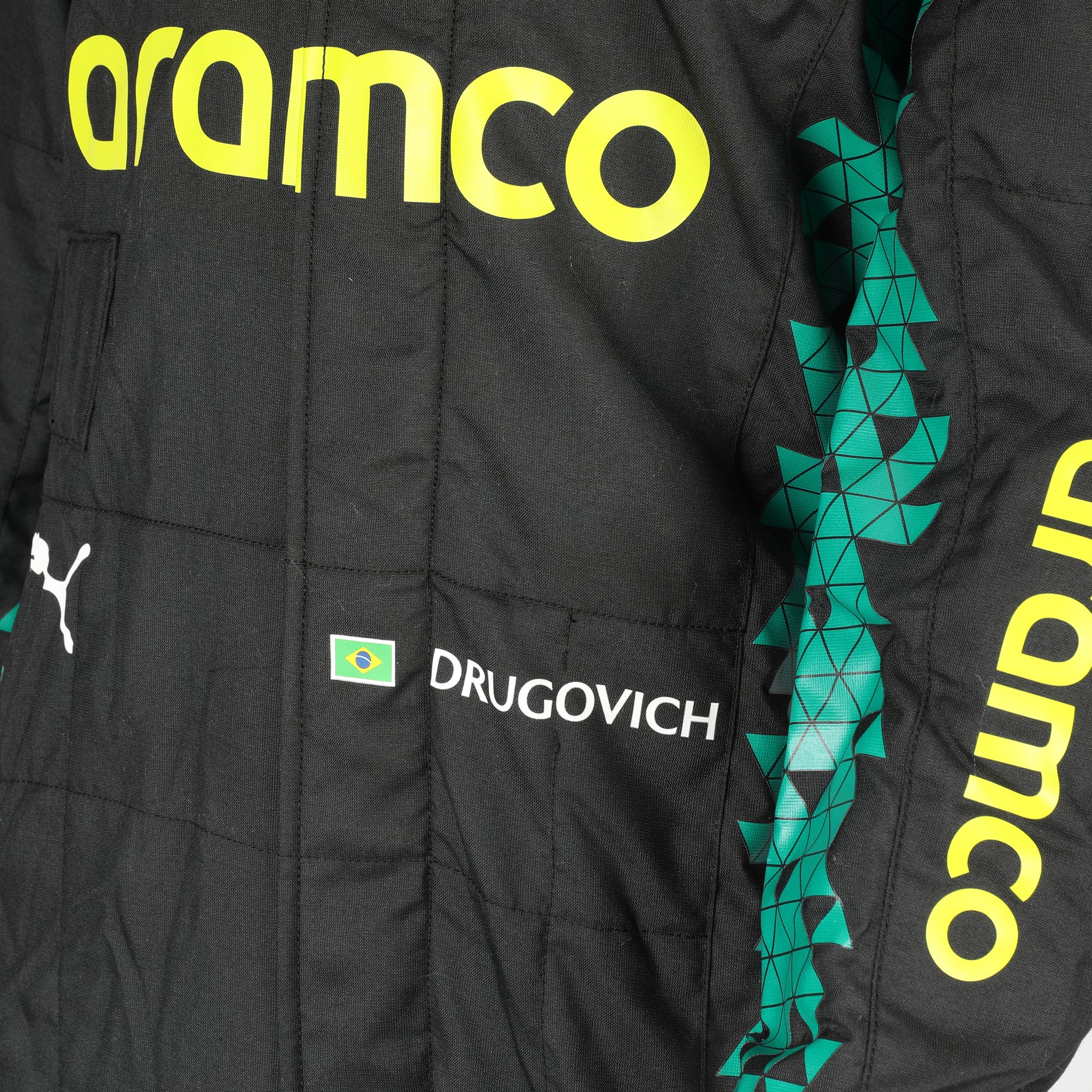 The Silverstone Auction LOT 028 - Felipe Drugovich 2025 Aston Martin Aramco F1 ® Team Suit – US GP - Image 4