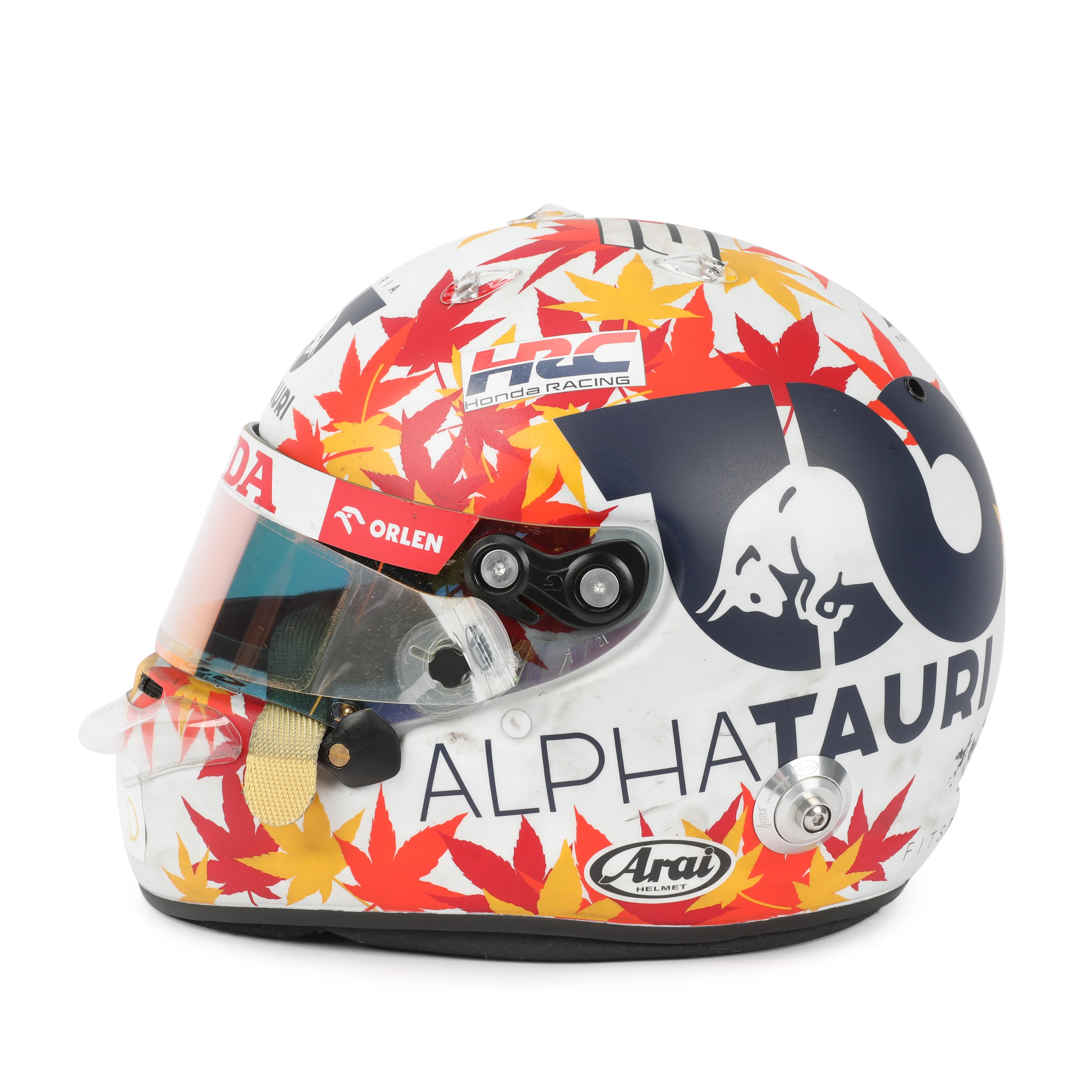 The Silverstone Auction LOT 003 - Yuki Tsunoda 2023 AlphaTauri Race Worn Helmet - Bahrain GP - Image 3