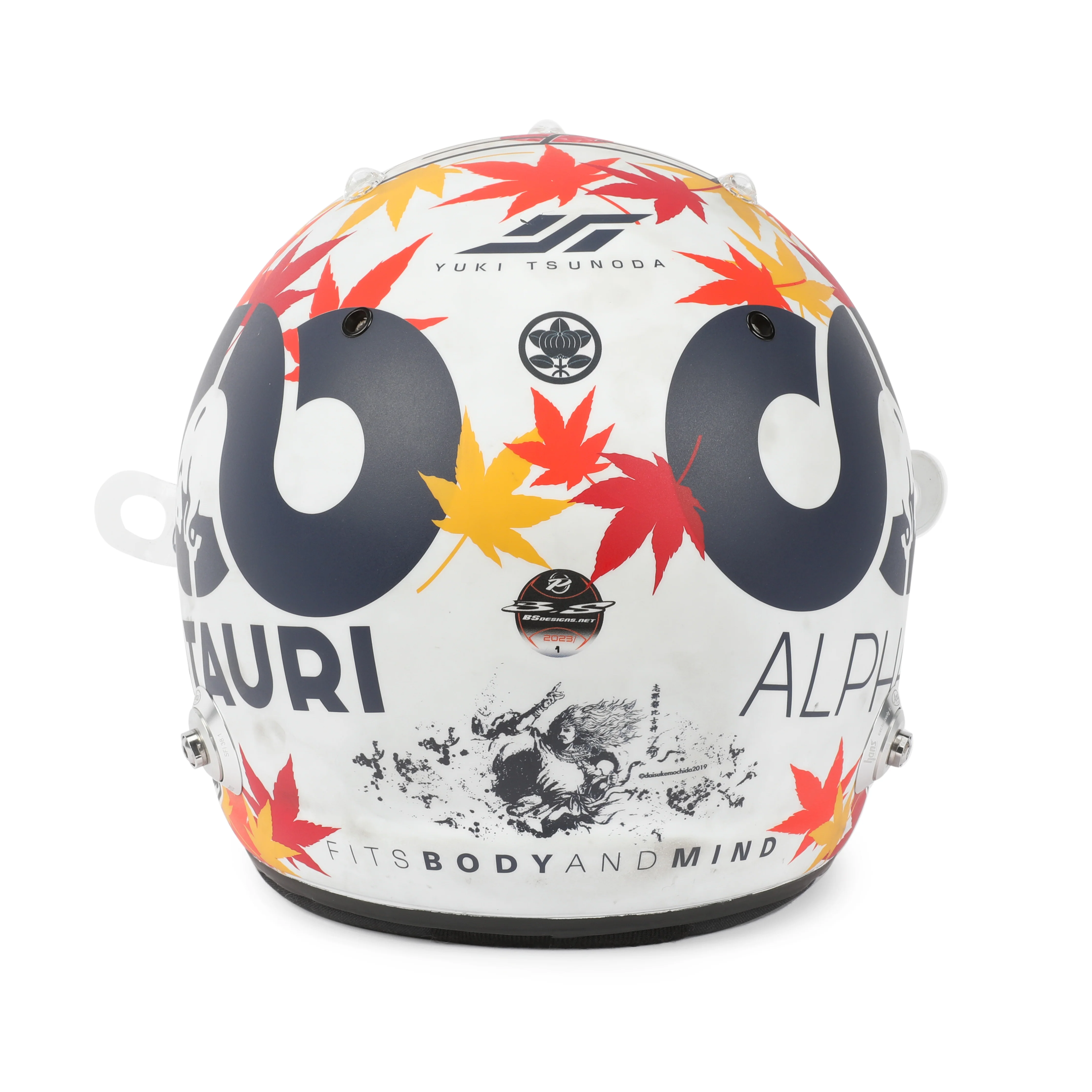 The Silverstone Auction LOT 003 - Yuki Tsunoda 2023 AlphaTauri Race Worn Helmet - Bahrain GP - Image 5